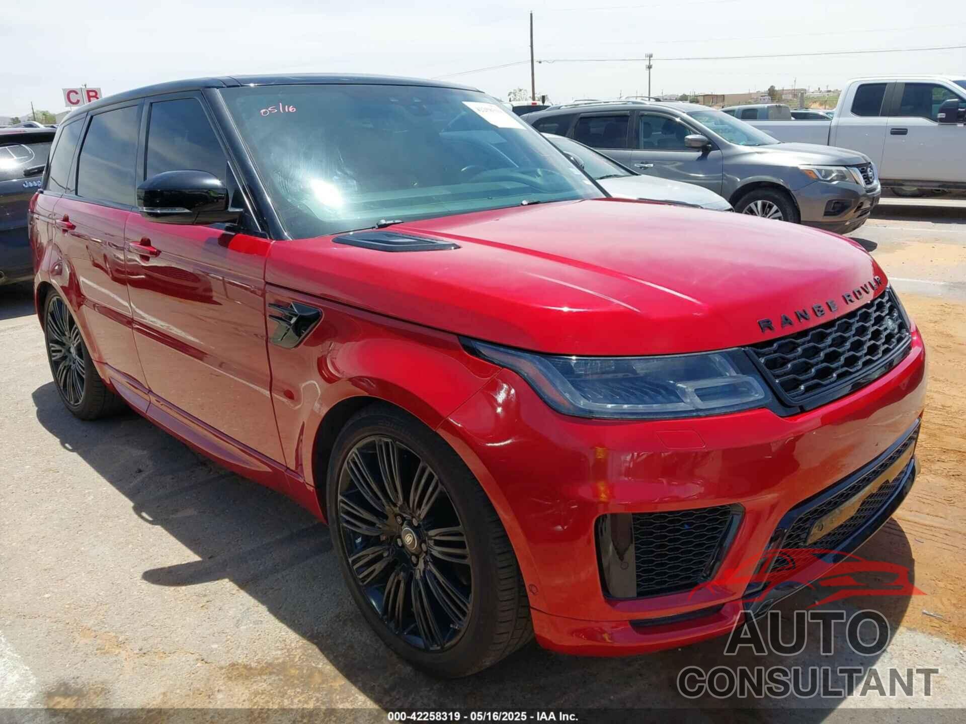LAND ROVER RANGE ROVER SPORT 2019 - SALWR2RE7KA840941