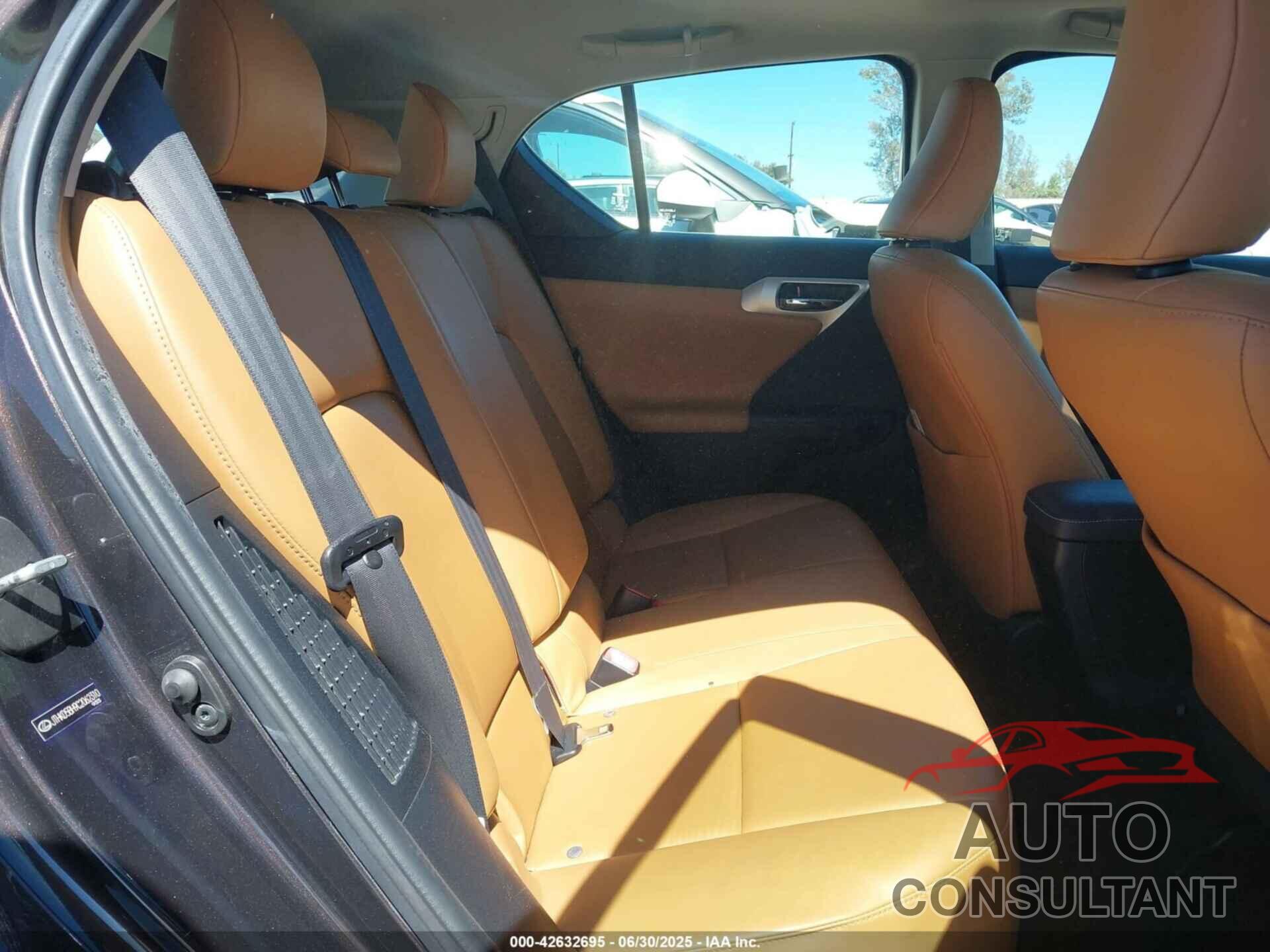LEXUS CT 200H 2012 - JTHKD5BH9C2062310