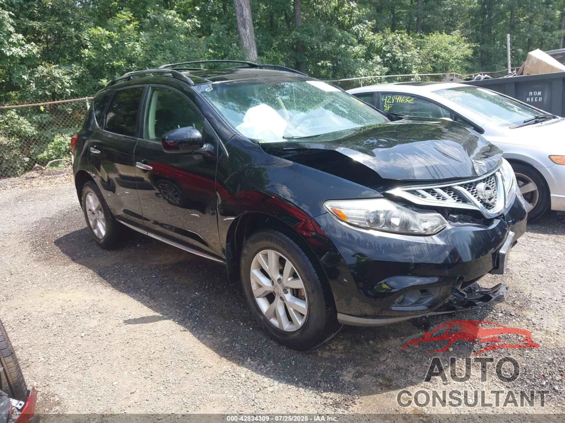 NISSAN MURANO 2012 - JN8AZ1MW1CW238654