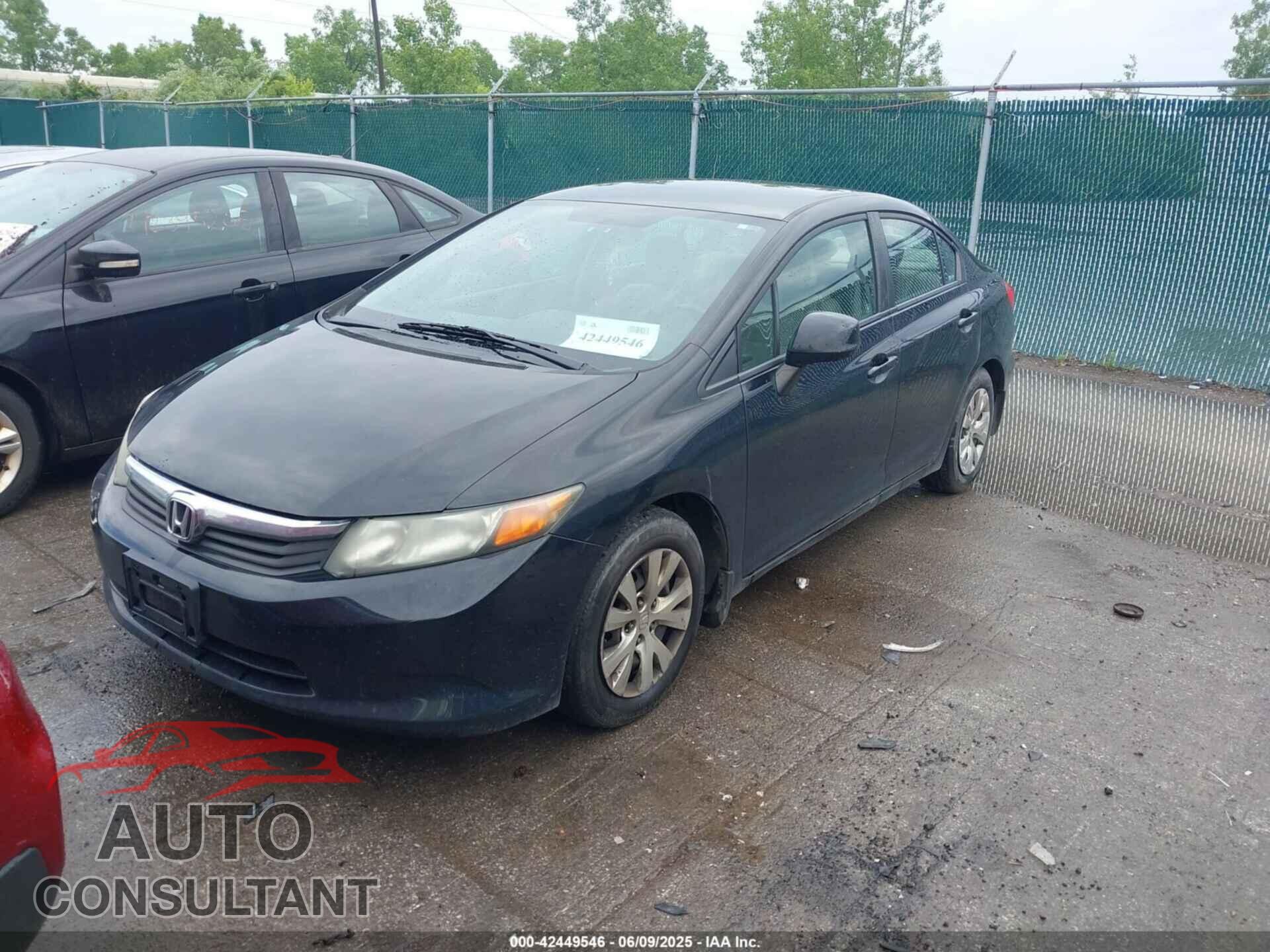 HONDA CIVIC 2012 - 19XFB2F55CE034028