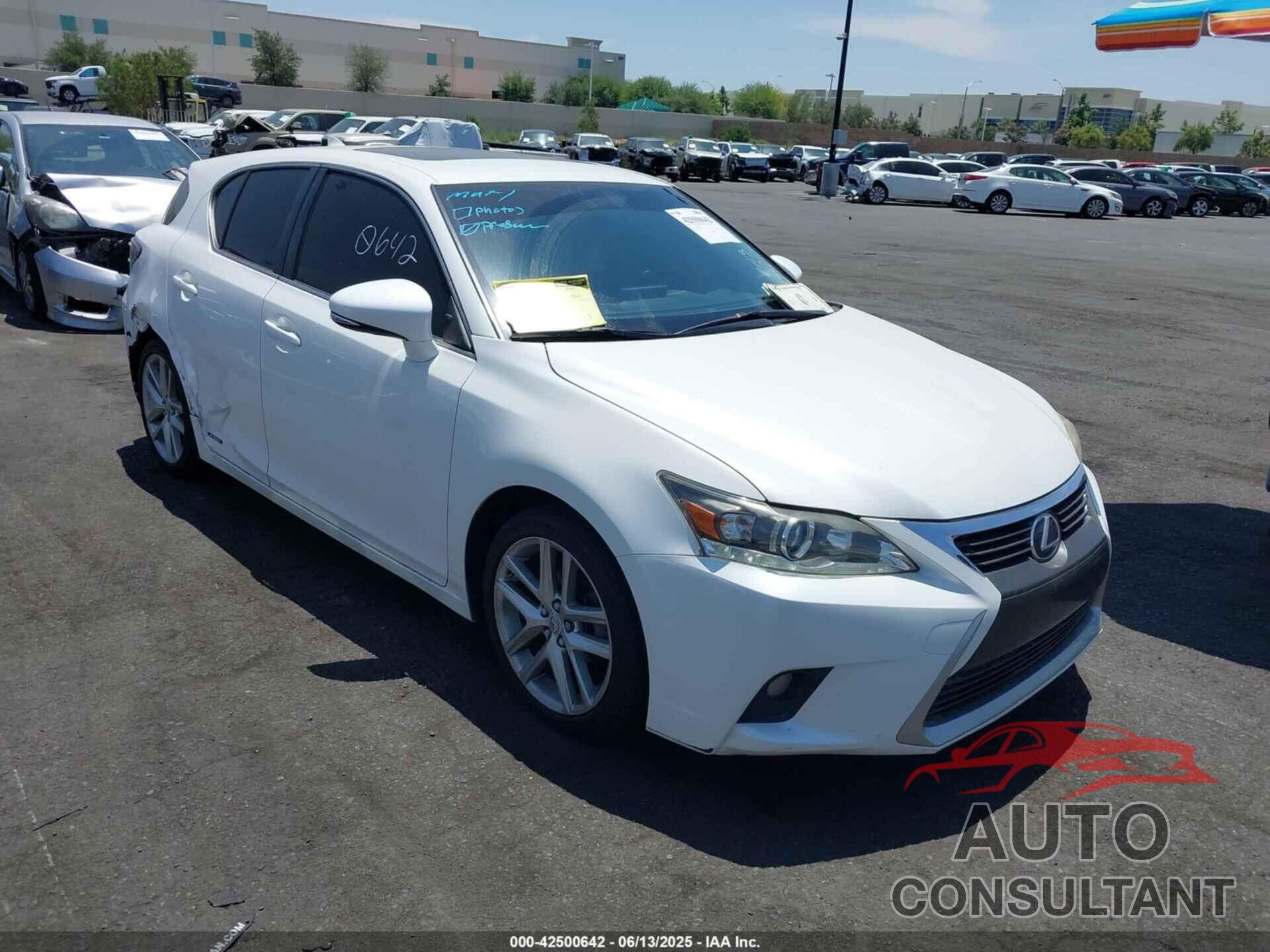LEXUS CT 200H 2014 - JTHKD5BH4E2191414