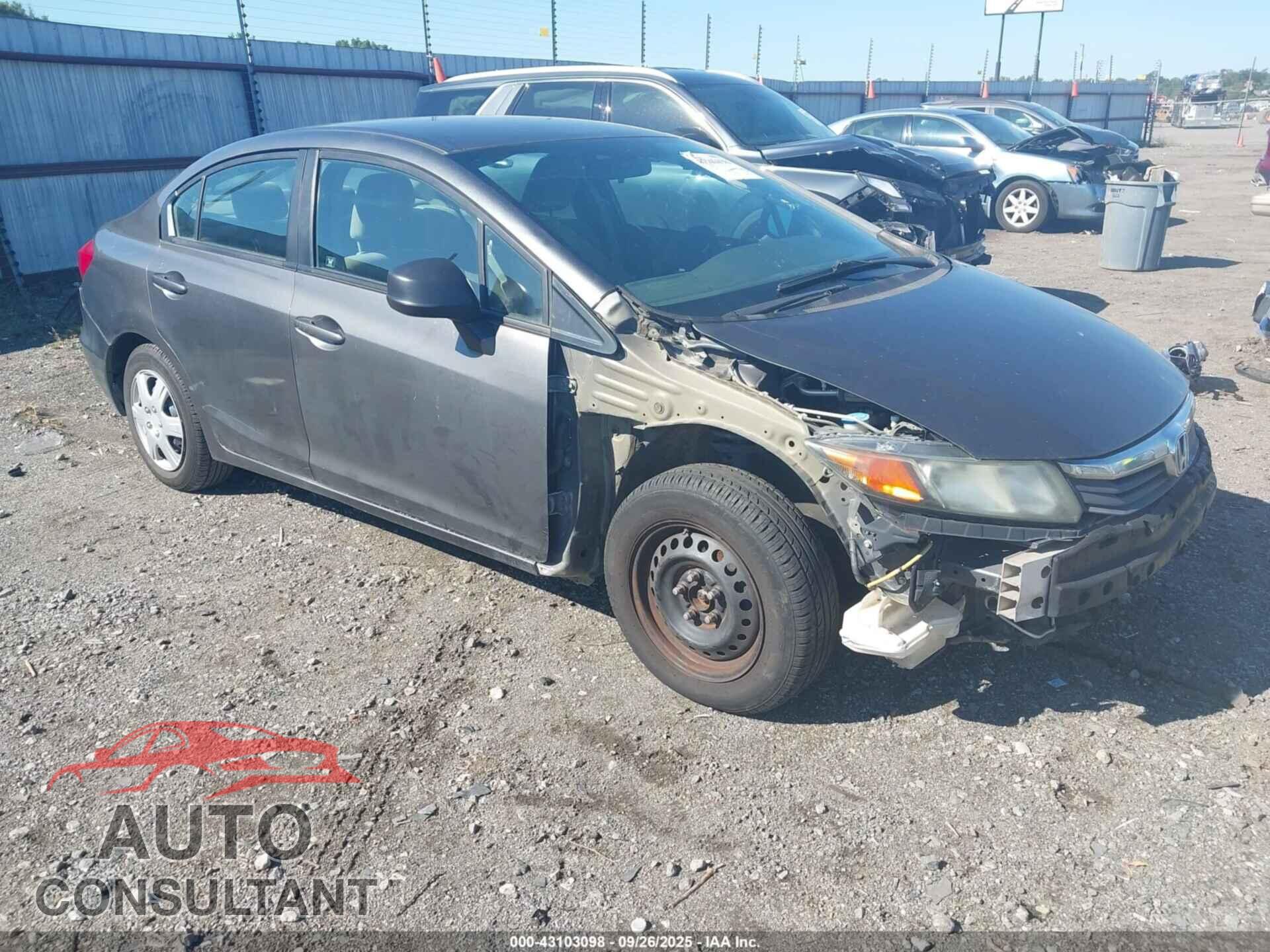 HONDA CIVIC 2012 - 2HGFB2F57CH580190