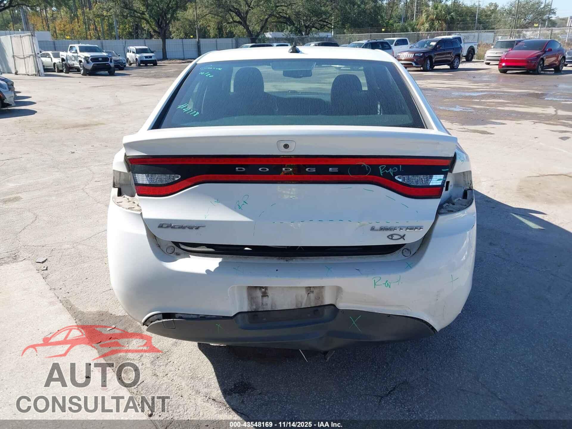 DODGE DART 2013 - 1C3CDFCA8DD111083
