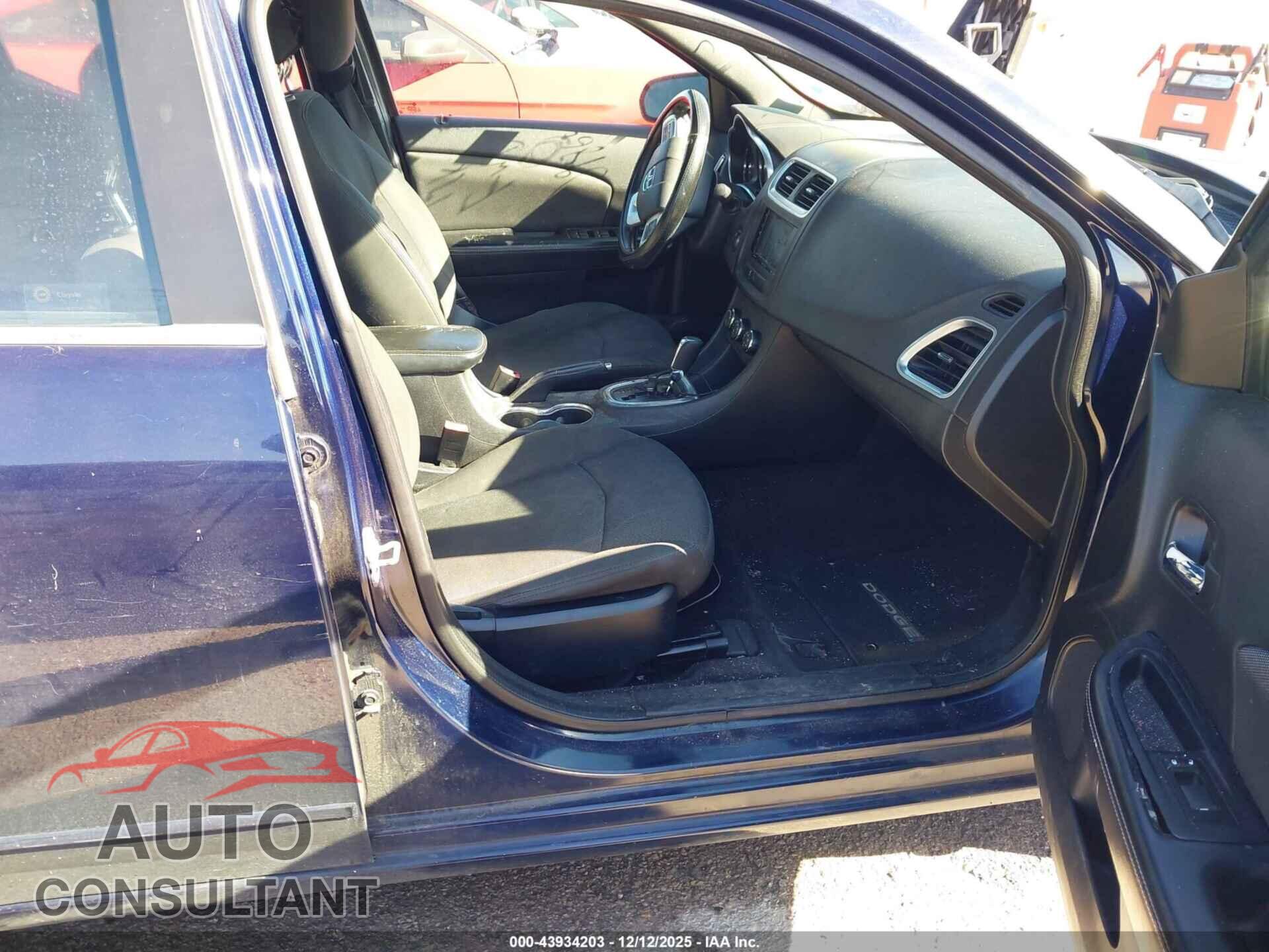 DODGE AVENGER 2013 - 1C3CDZCB9DN709865