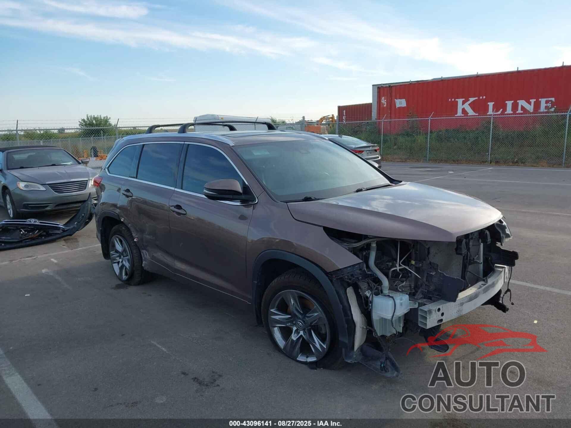 TOYOTA HIGHLANDER 2017 - 5TDDZRFH1HS363554