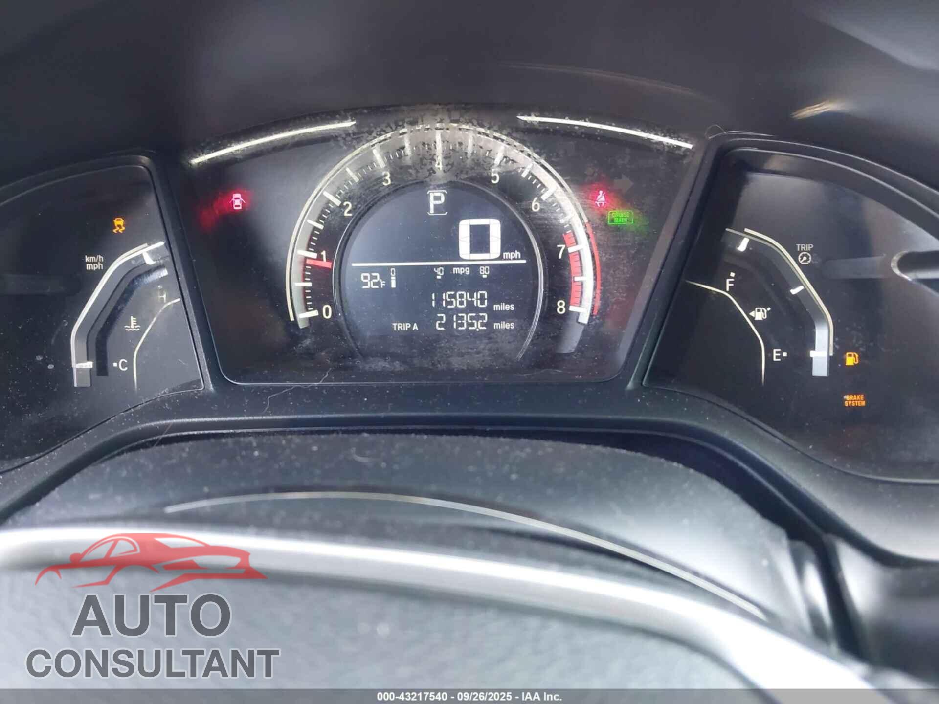 HONDA CIVIC 2017 - 19XFC2F56HE220777