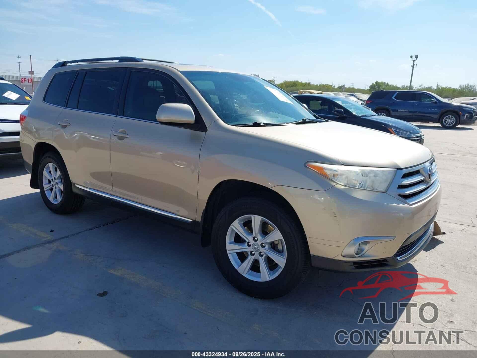 TOYOTA HIGHLANDER 2011 - 5TDZK3EH6BS038270