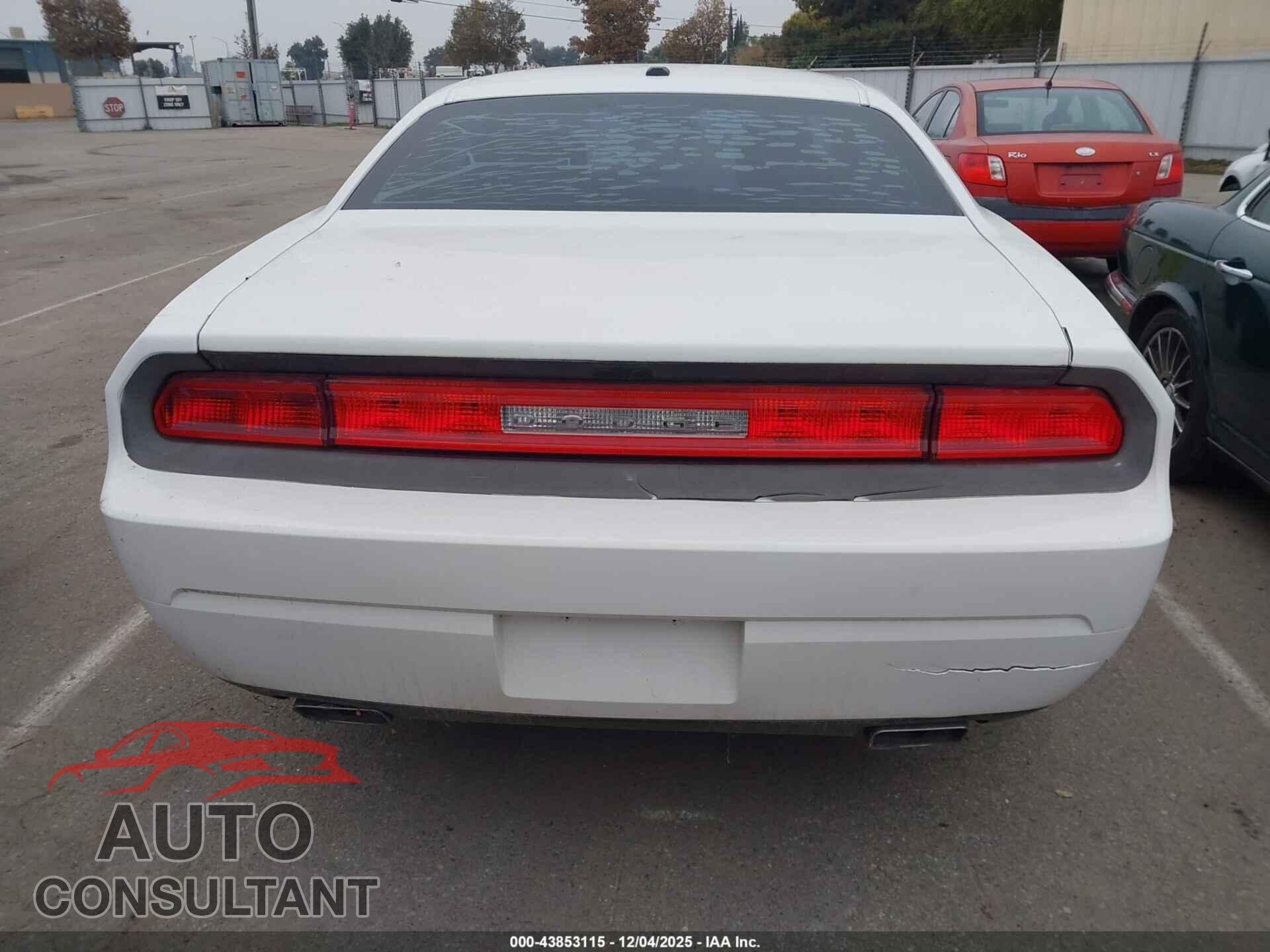 DODGE CHALLENGER 2012 - 2C3CDYAG2CH162115