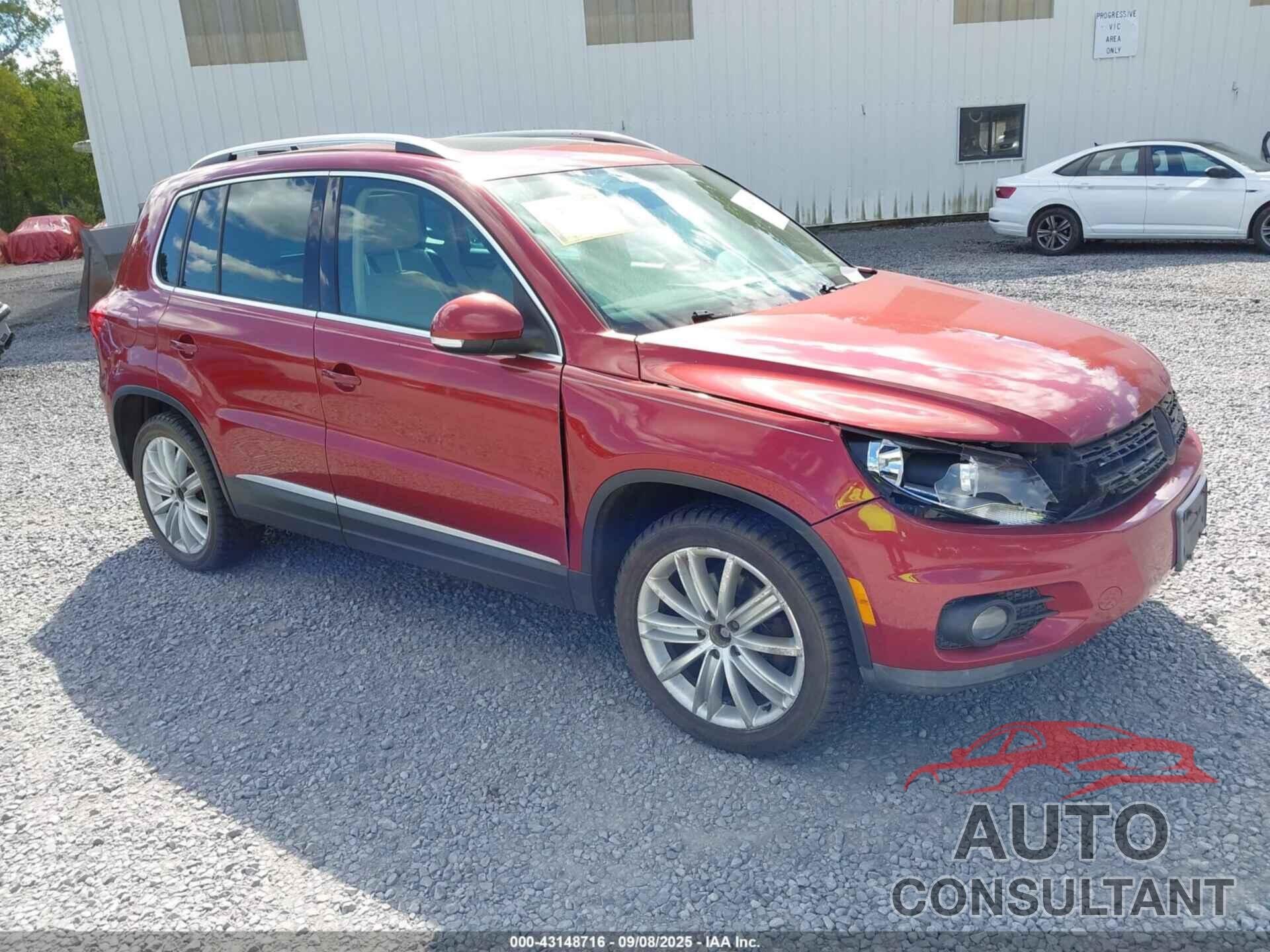 VOLKSWAGEN TIGUAN 2013 - WVGBV7AX9DW000978