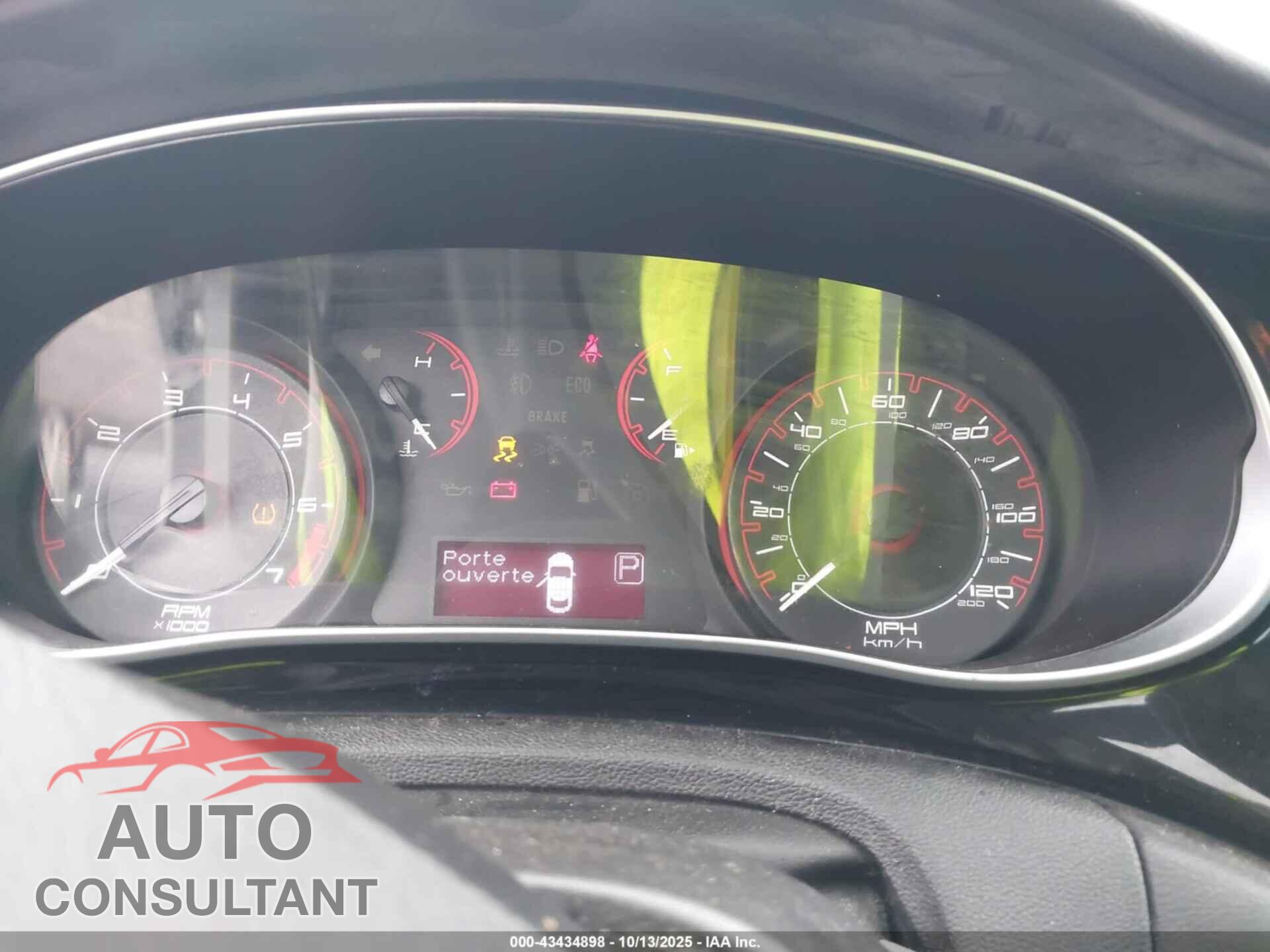 DODGE DART 2013 - 1C3CDFBA7DD288497