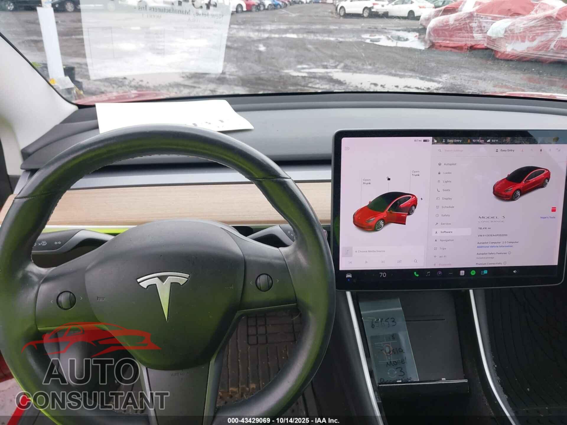 TESLA MODEL 3 2018 - 5YJ3E1EA4JF052255