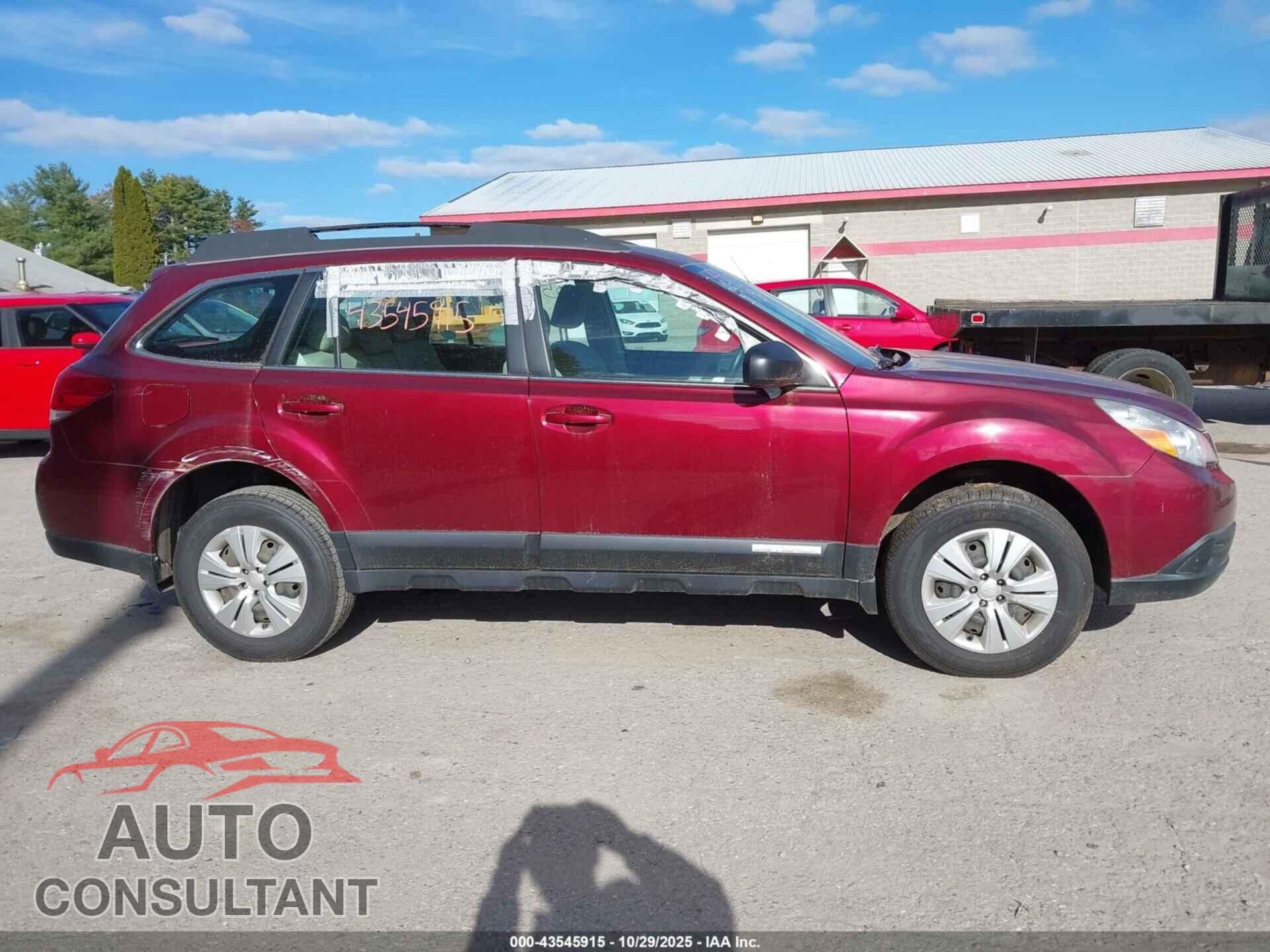 SUBARU OUTBACK 2011 - 4S4BRBAC8B3420427