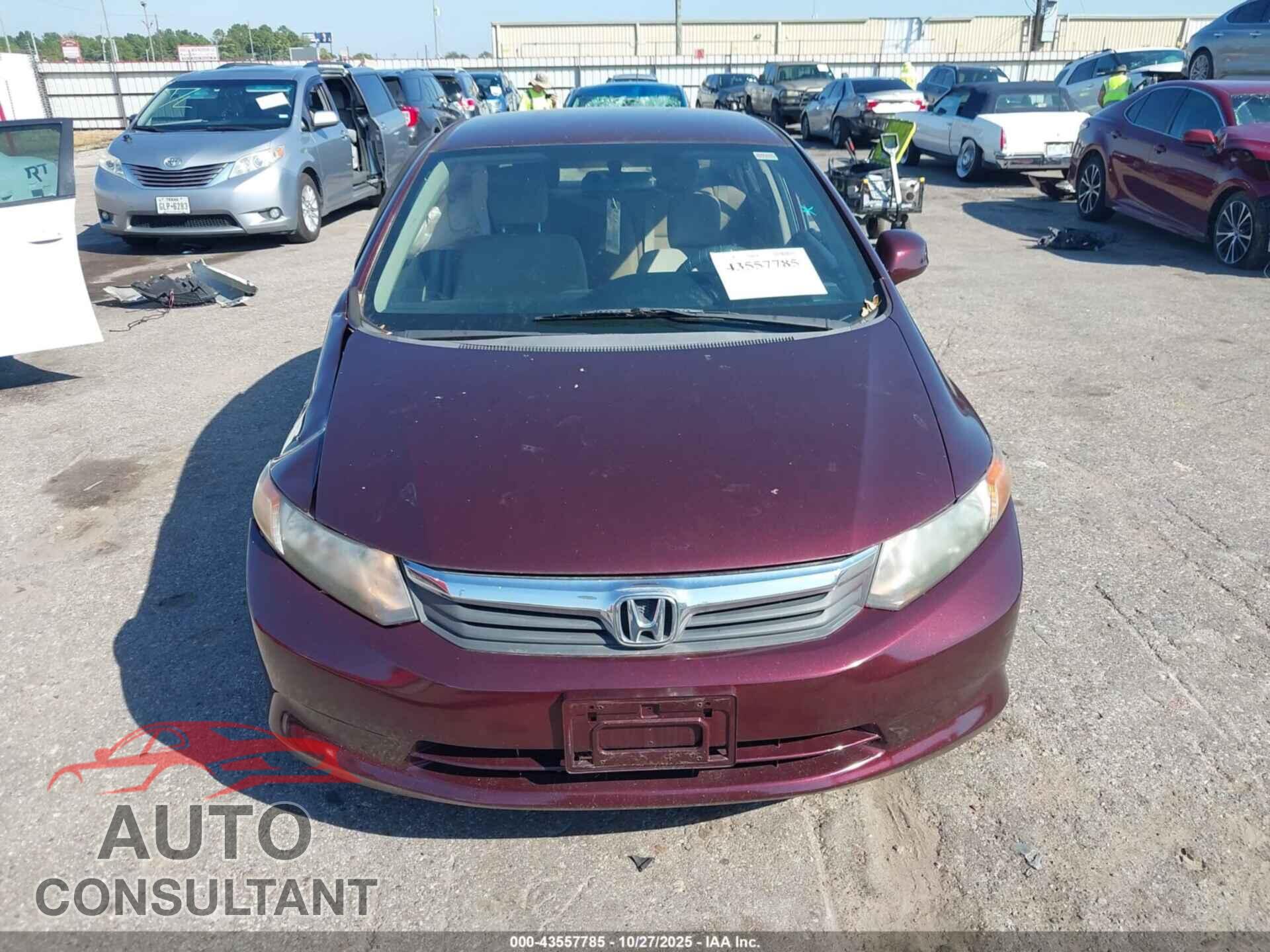 HONDA CIVIC 2012 - 2HGFB2F57CH558528