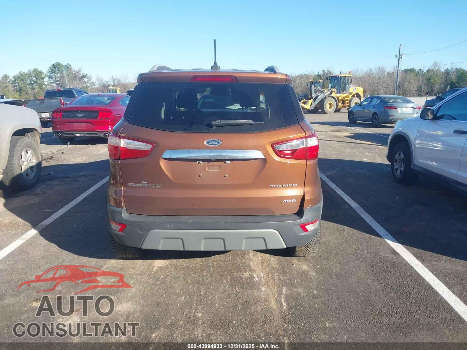 FORD ECOSPORT 2019 - MAJ6S3KL7KC279337