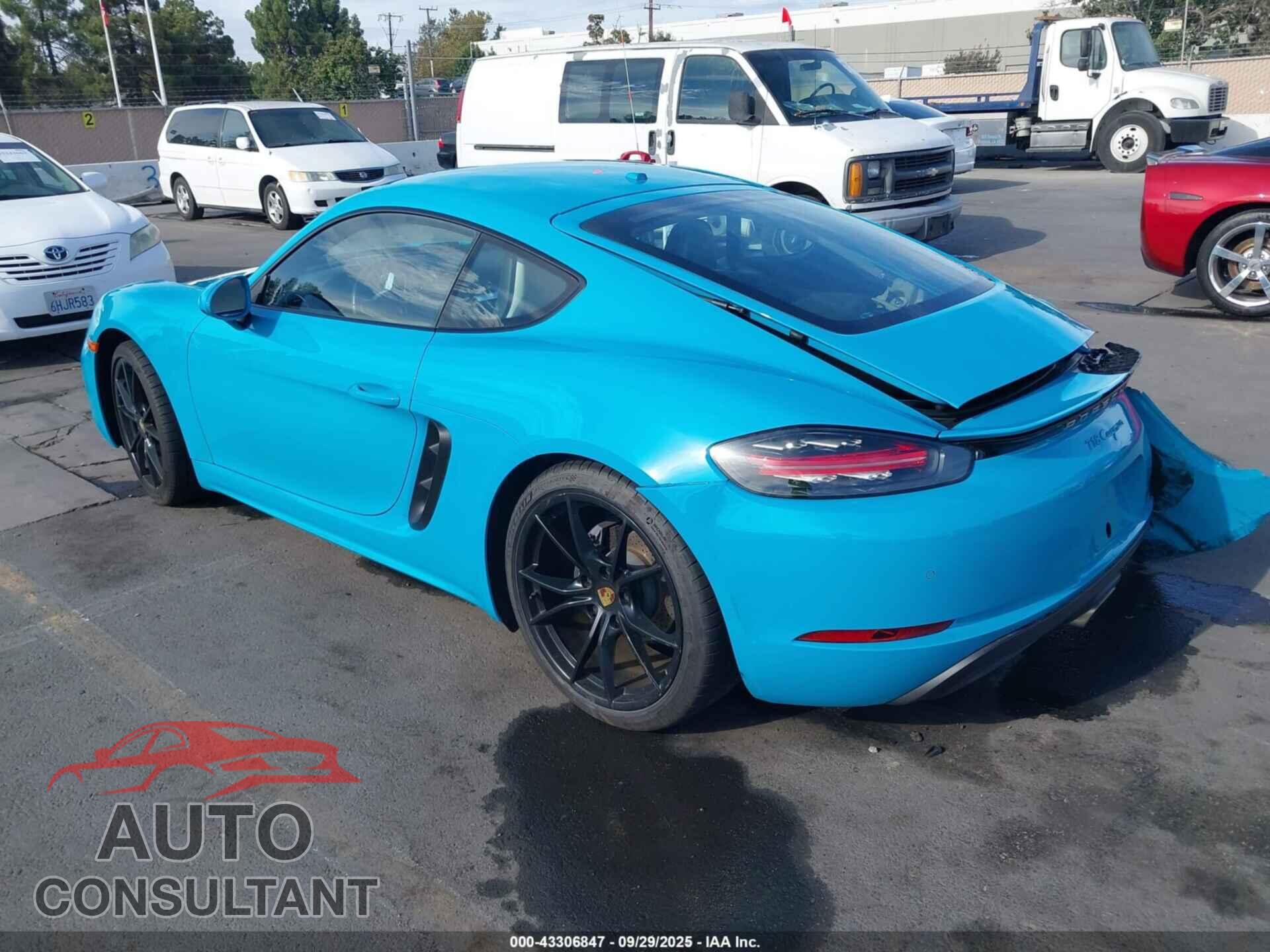 PORSCHE 718 CAYMAN 2017 - WP0AA2A85HK270097