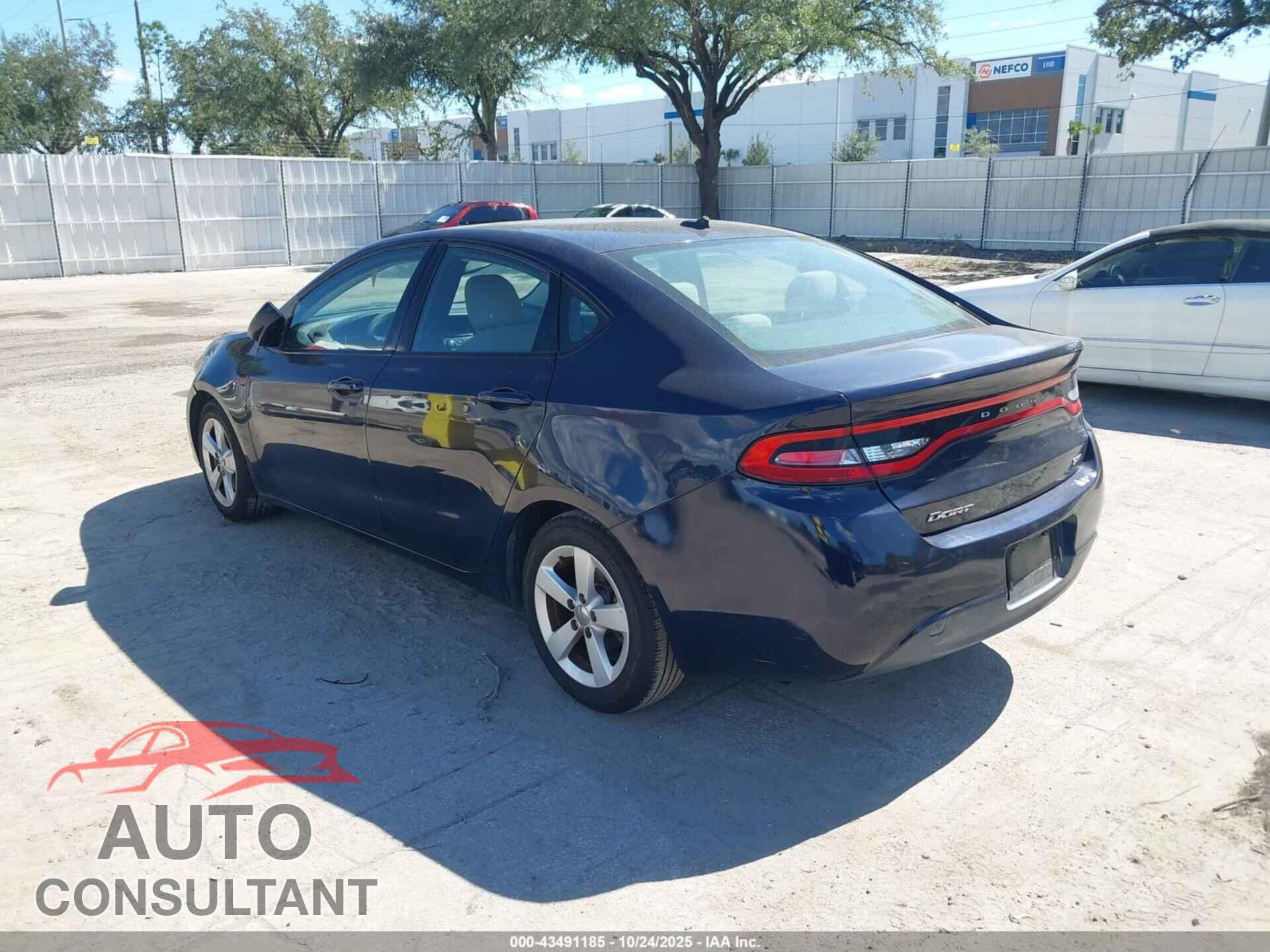 DODGE DART 2015 - 1C3CDFBB3FD128838