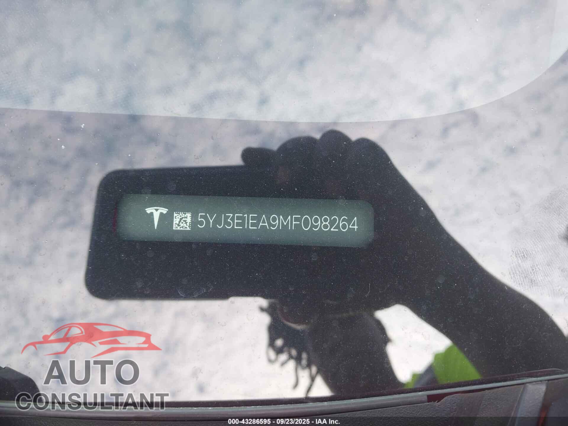 TESLA MODEL 3 2021 - 5YJ3E1EA9MF098264