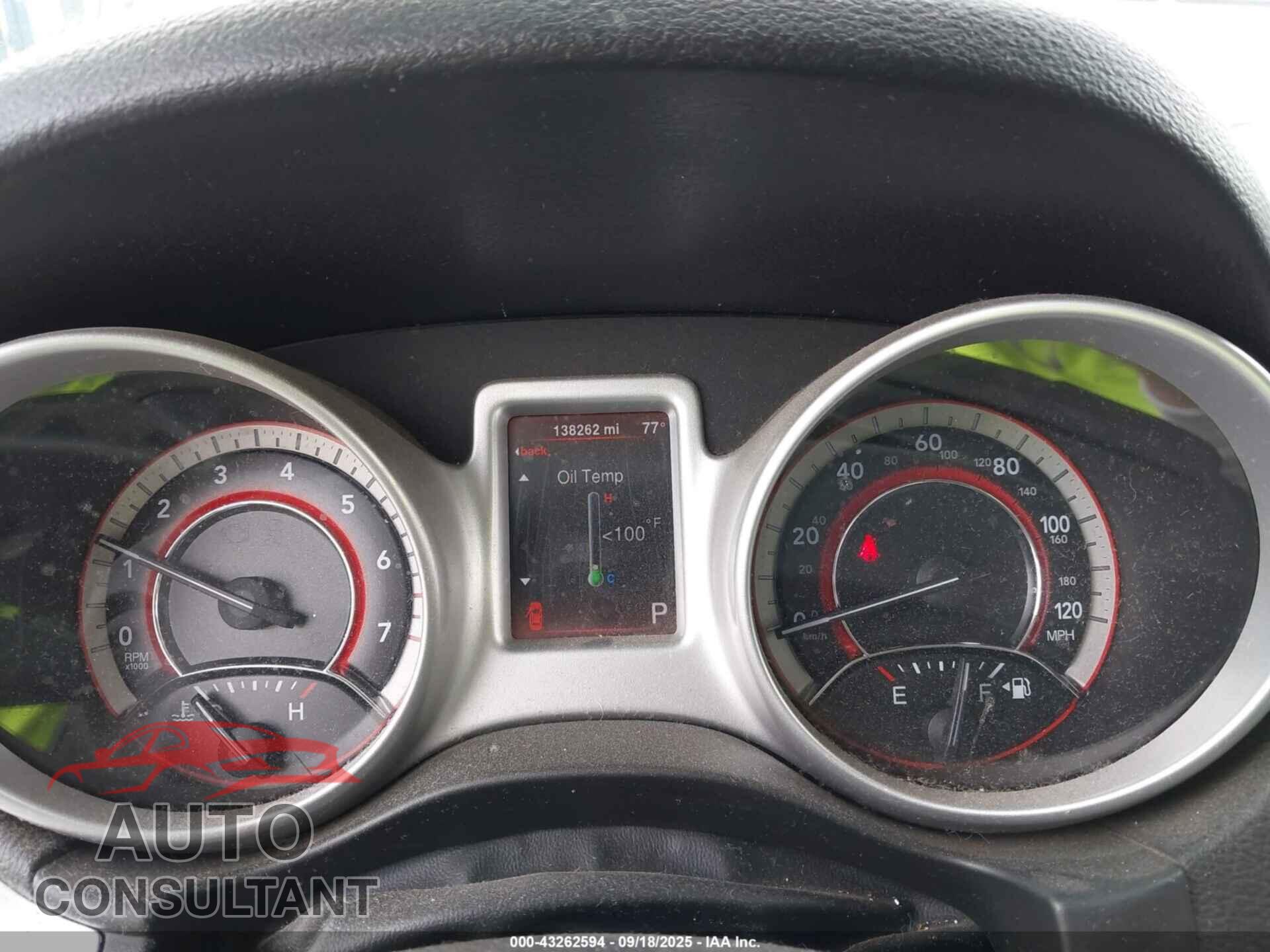 DODGE JOURNEY 2013 - 3C4PDCBG2DT500491