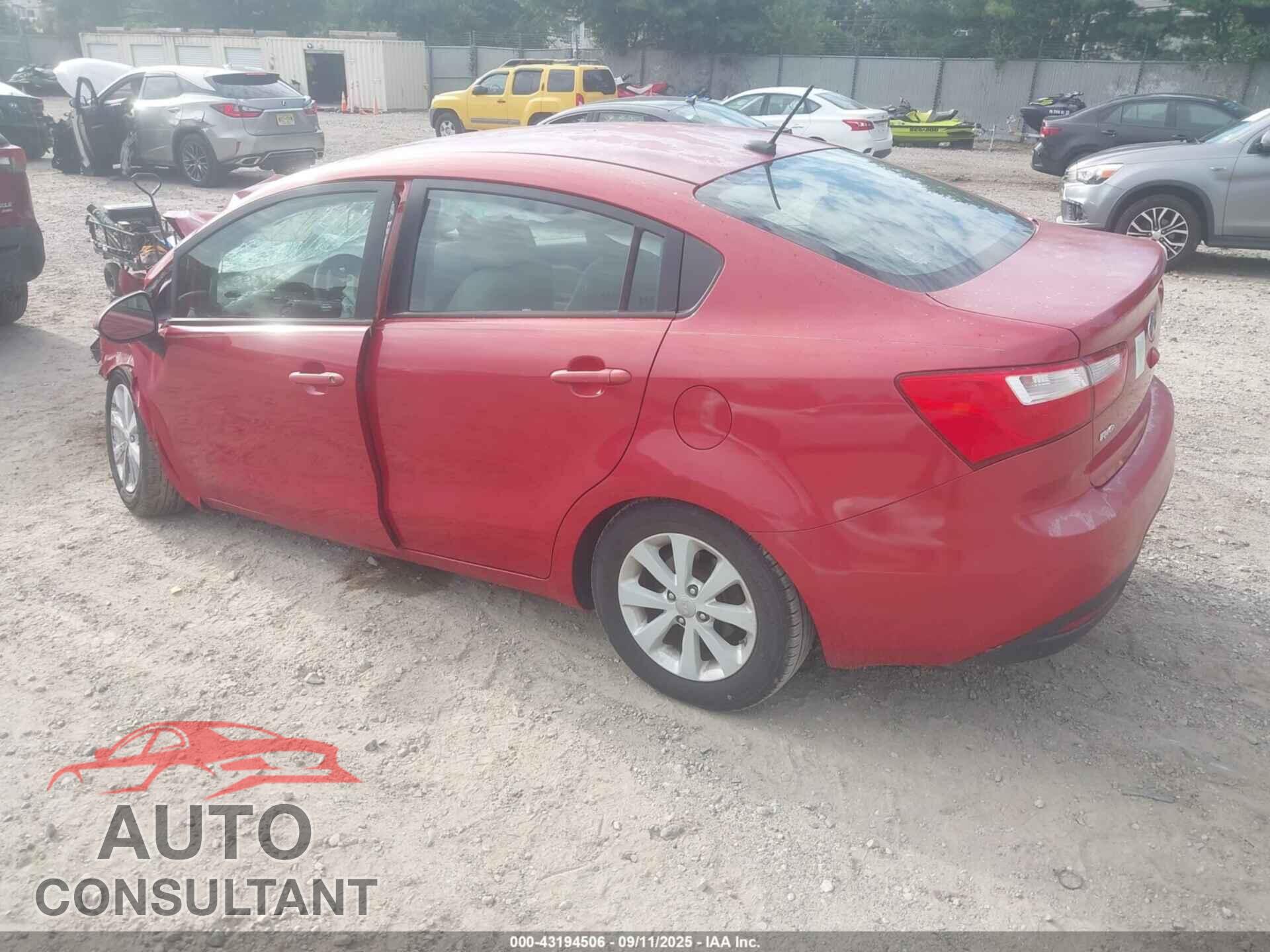 KIA RIO 2013 - KNADN4A32D6189253