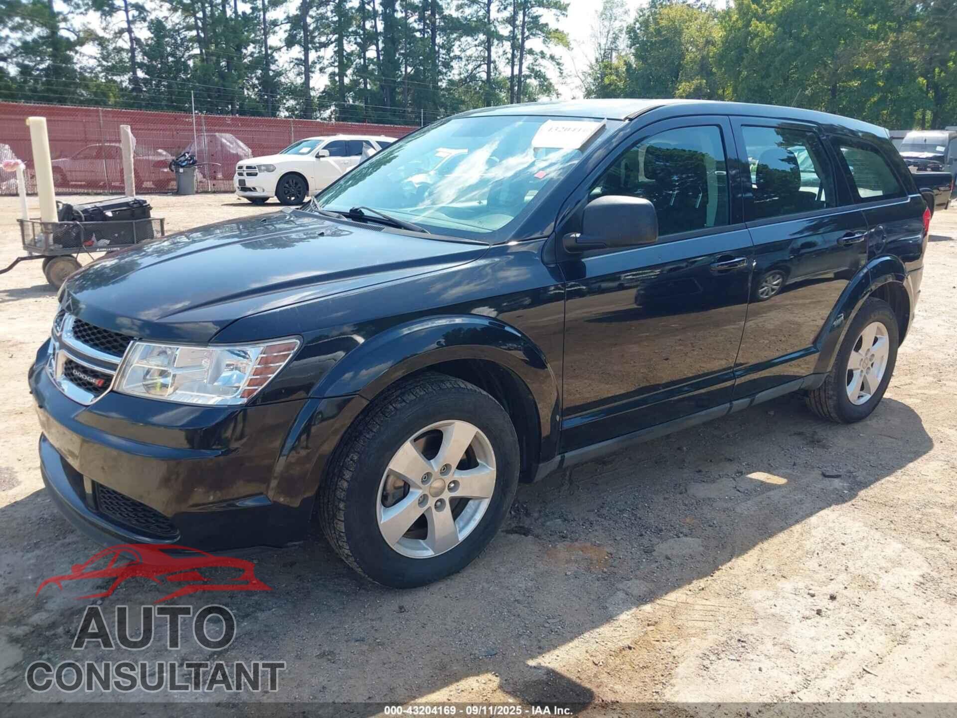 DODGE JOURNEY 2013 - 3C4PDCAB1DT665342