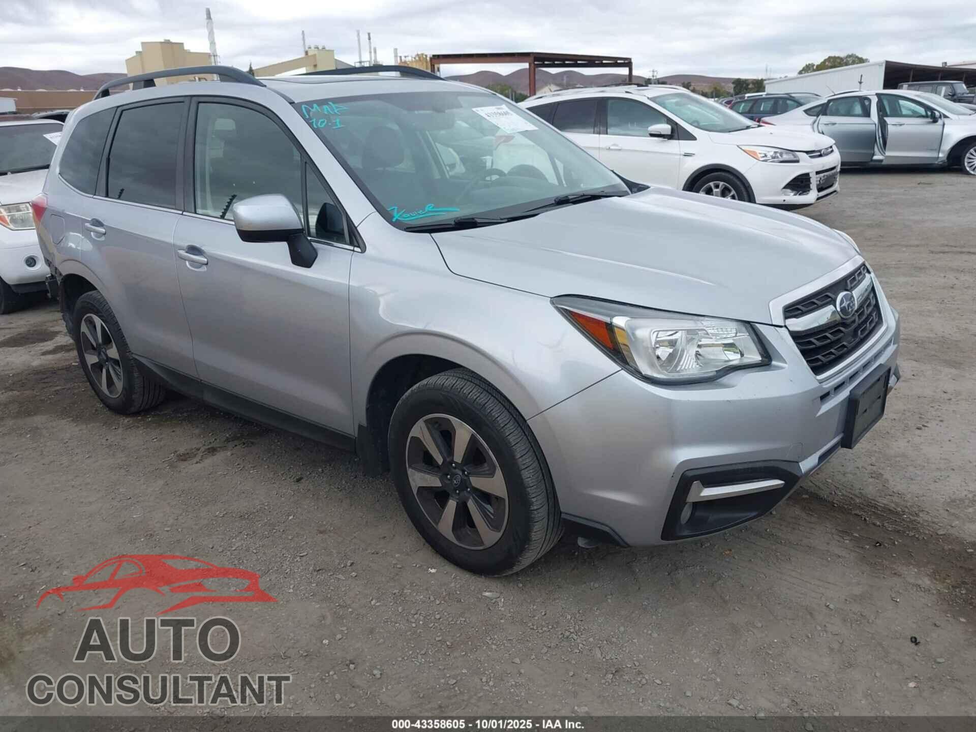 SUBARU FORESTER 2017 - JF2SJAJC5HH496609