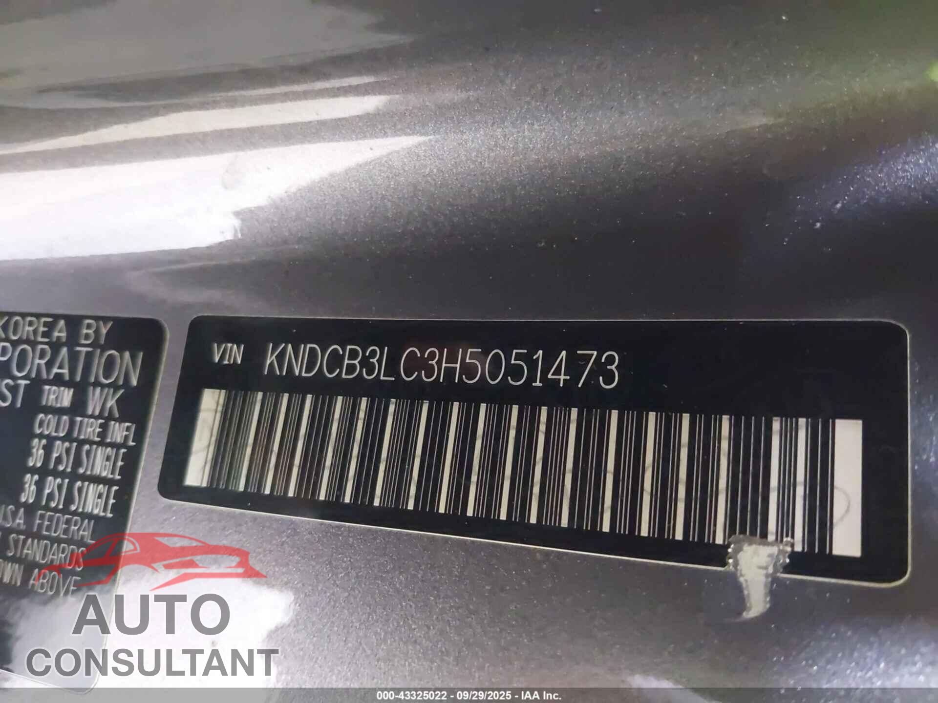 KIA NIRO 2017 - KNDCB3LC3H5051473