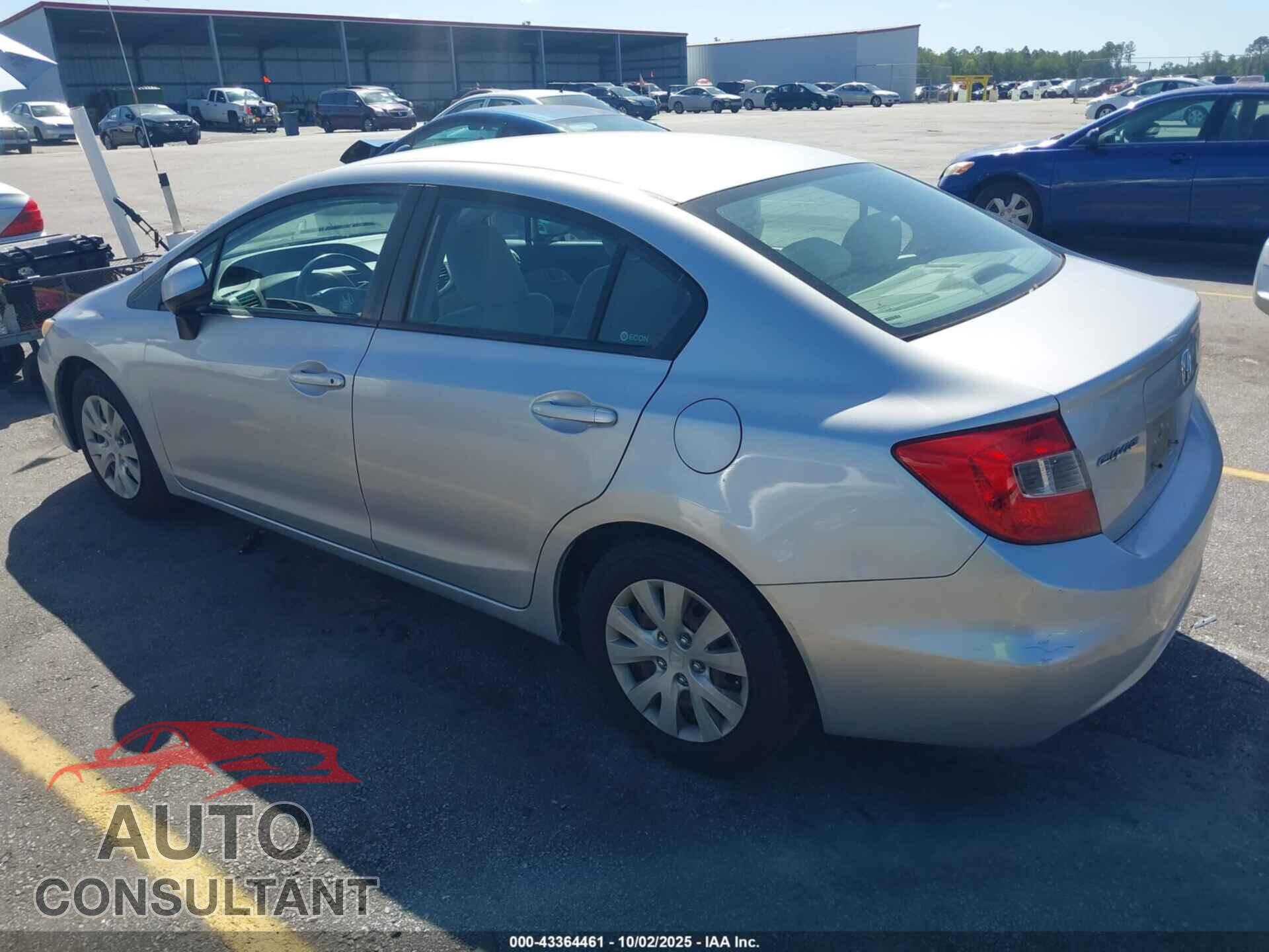 HONDA CIVIC 2012 - 19XFB2F53CE312683