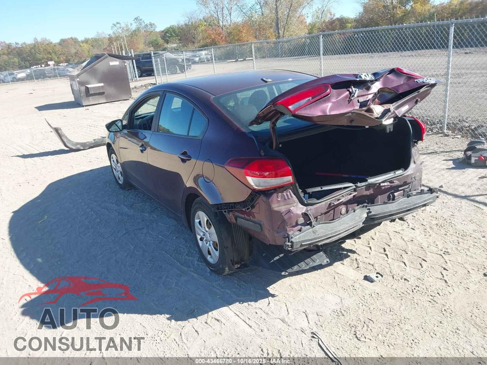 KIA FORTE 2017 - 3KPFK4A7XHE135366