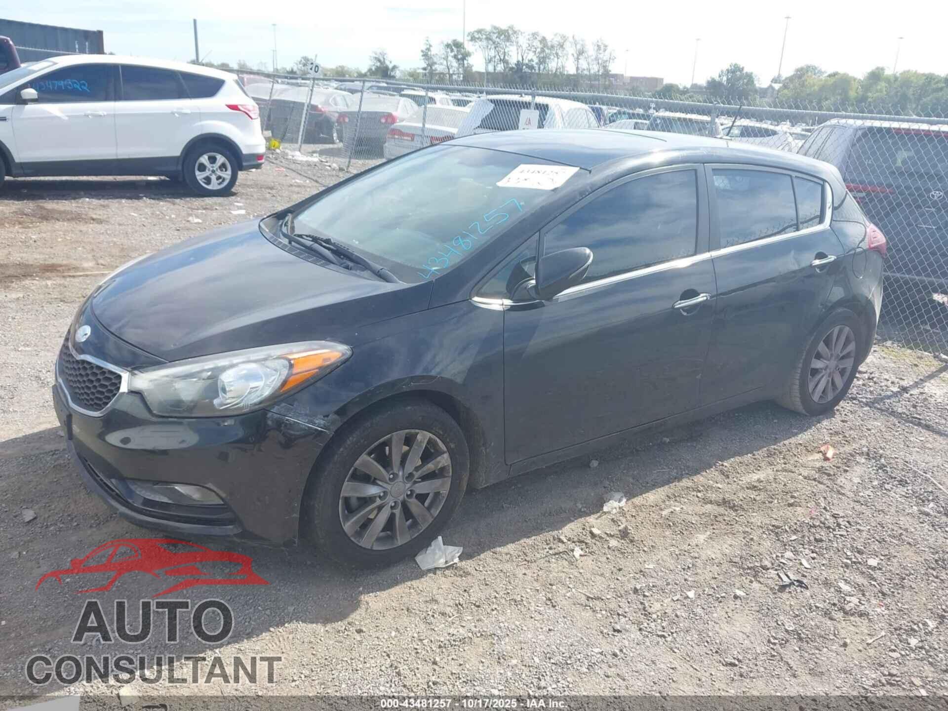 KIA FORTE 2014 - KNAFX5A8XE5205923