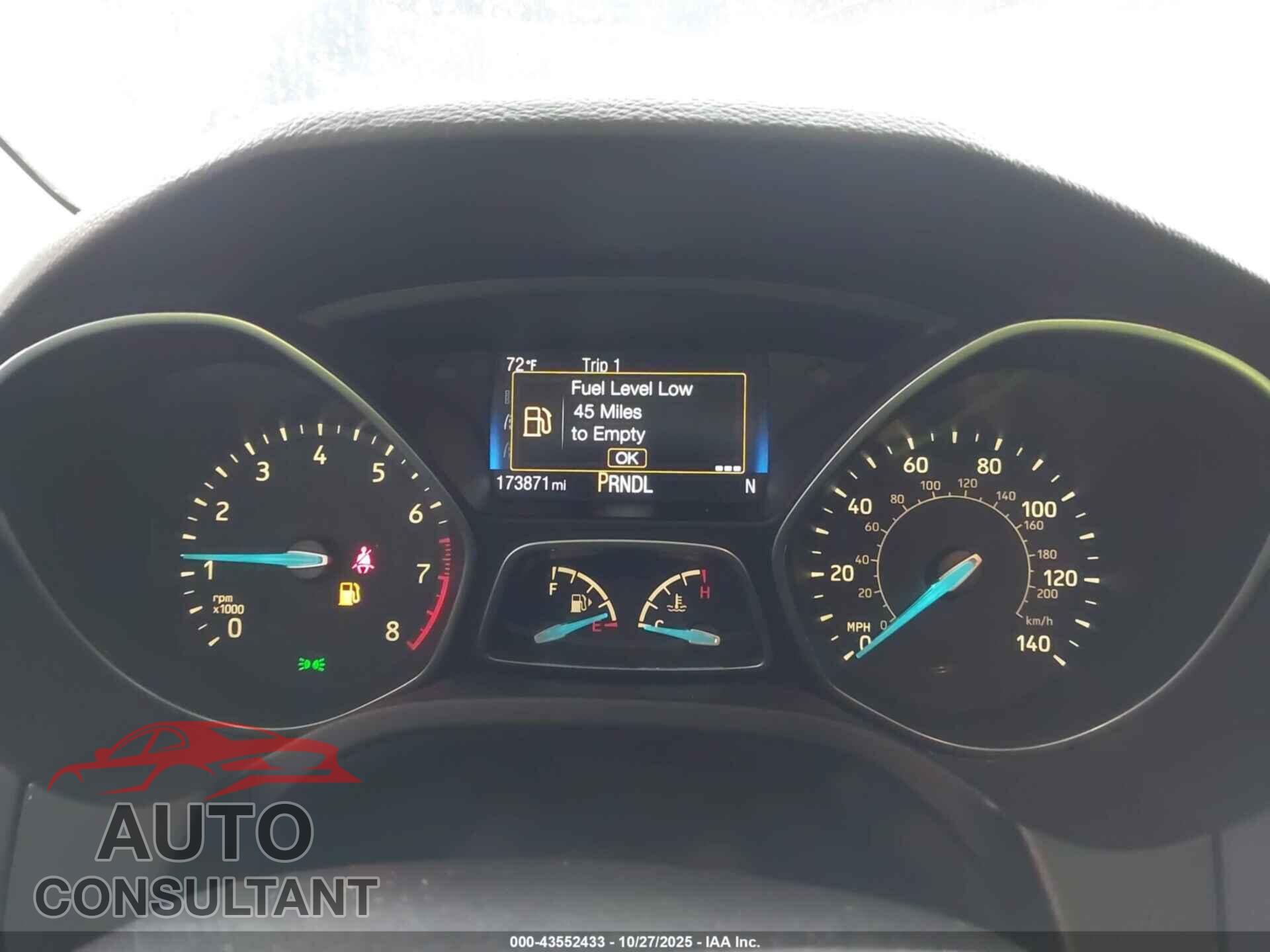 FORD FOCUS 2016 - 1FADP3F24GL396505