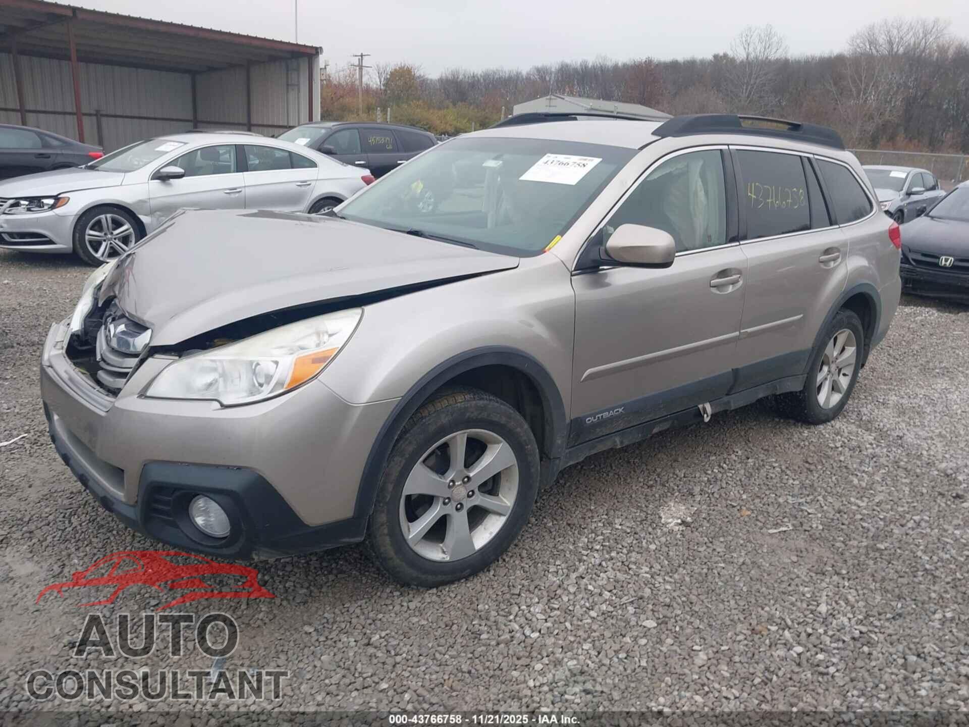 SUBARU OUTBACK 2014 - 4S4BRBCC4E3268776