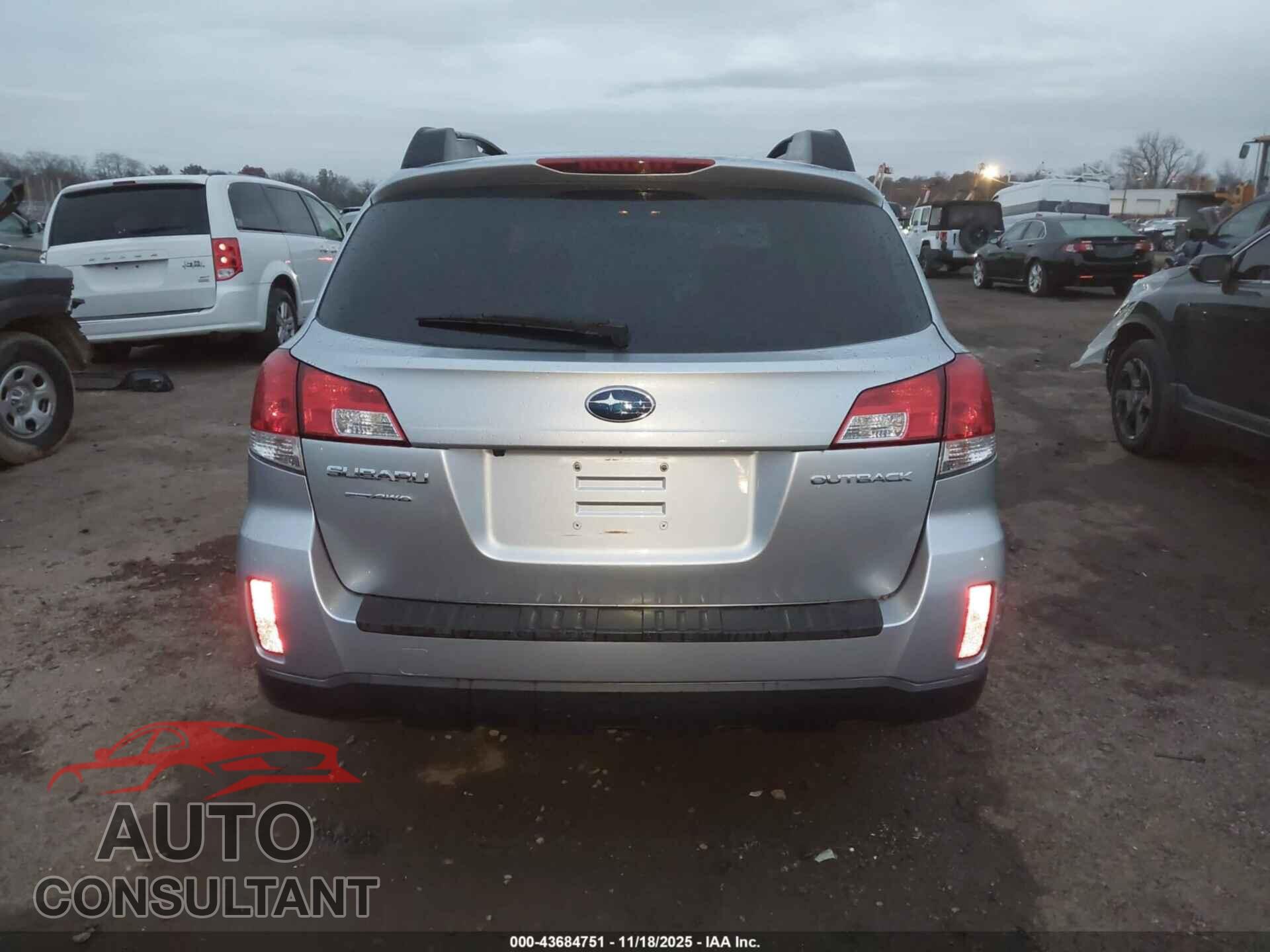 SUBARU OUTBACK 2012 - 4S4BRCGC0C3241202