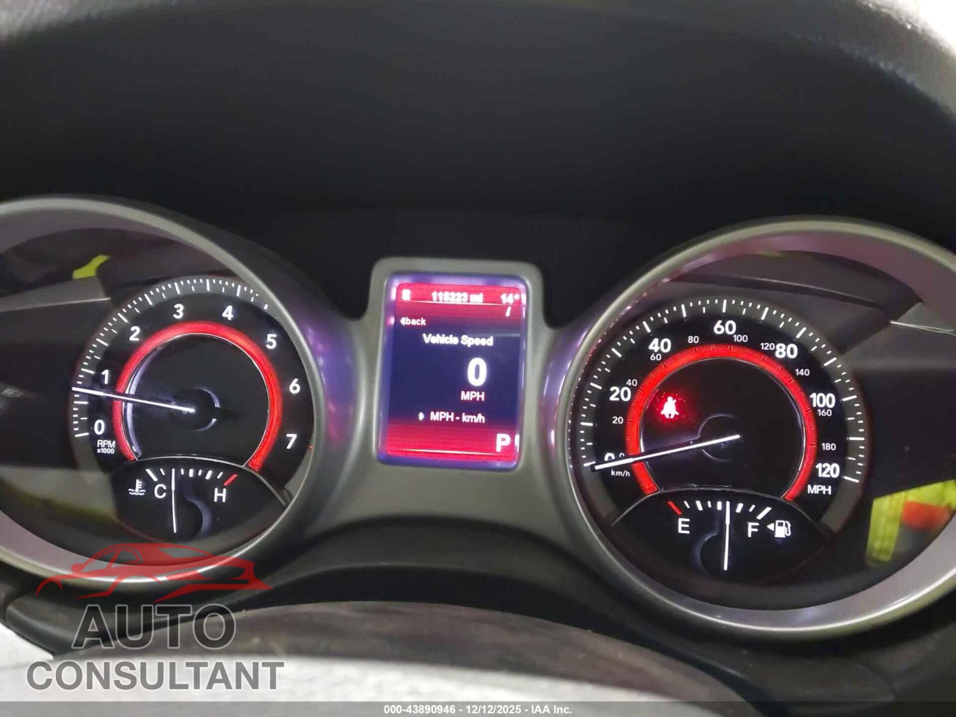 DODGE JOURNEY 2012 - 3C4PDCDG5CT147028