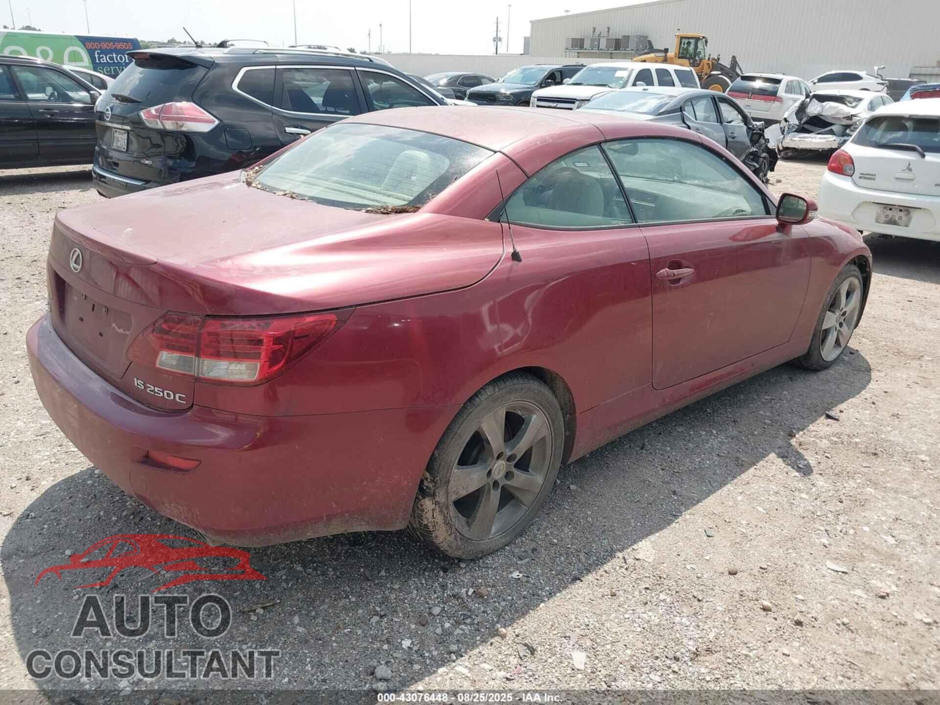 LEXUS IS 250C 2010 - JTHFF2C25A2502427
