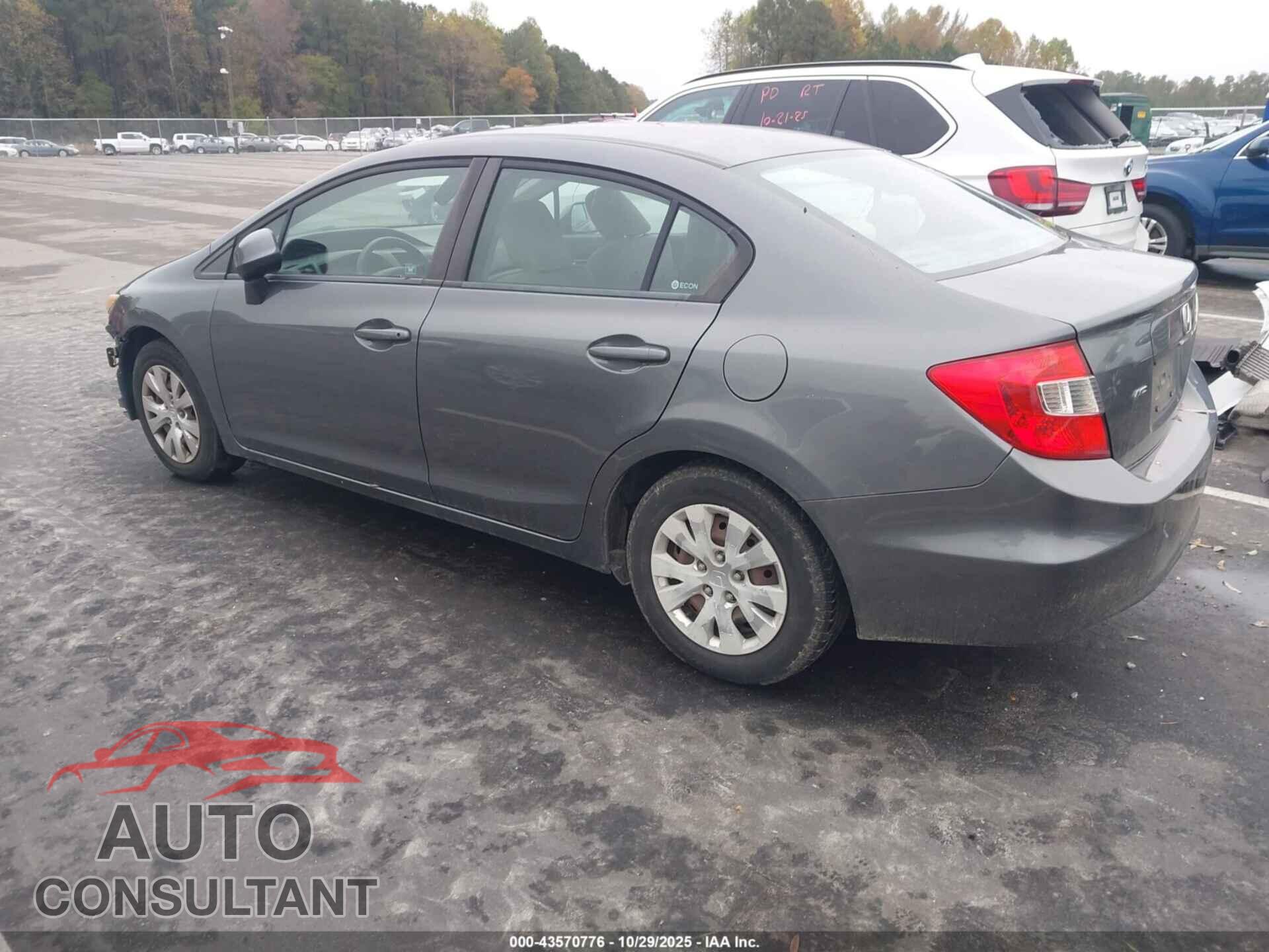 HONDA CIVIC 2012 - 2HGFB2F57CH319903