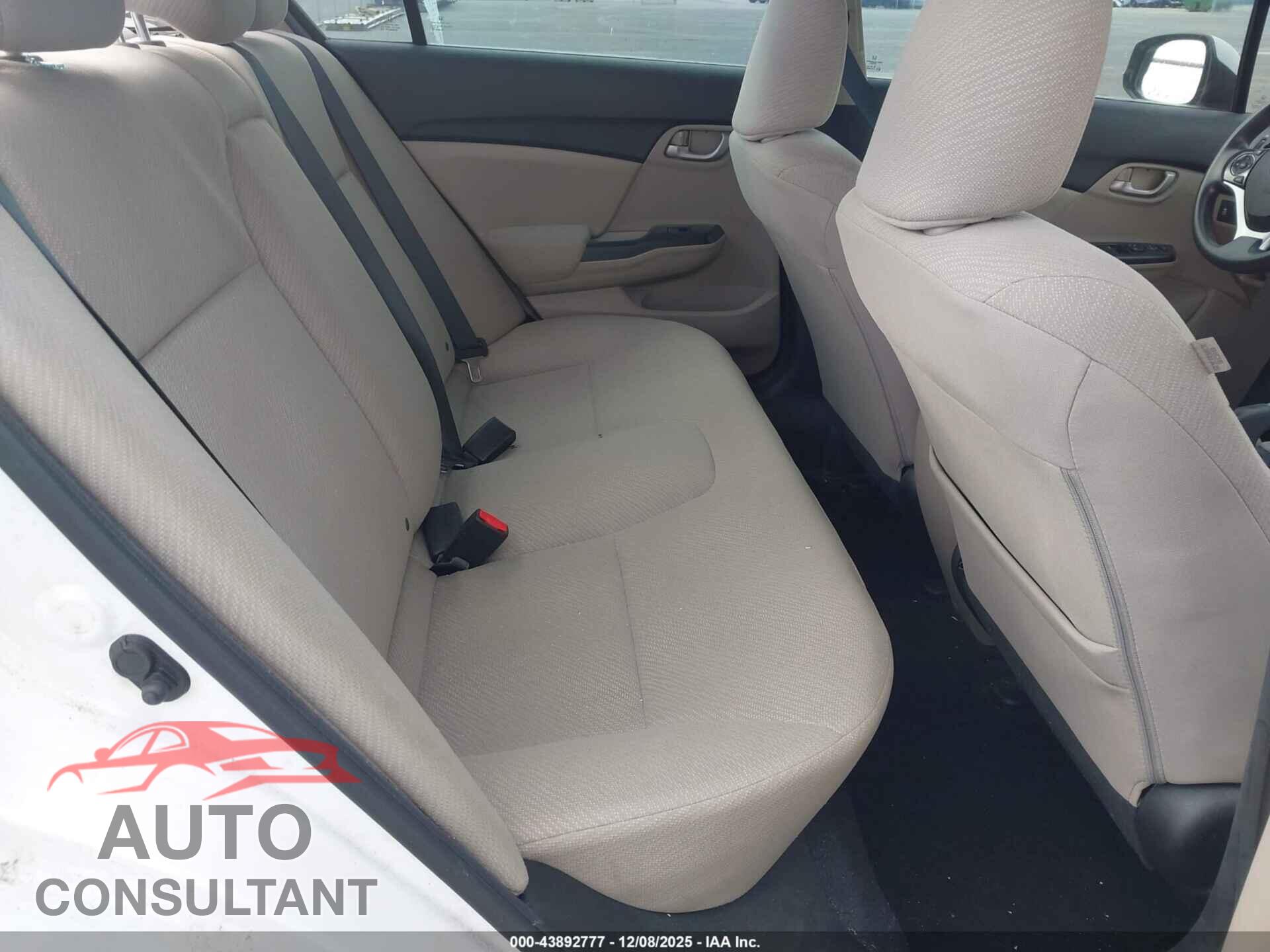 HONDA CIVIC 2013 - 19XFB2F59DE094301