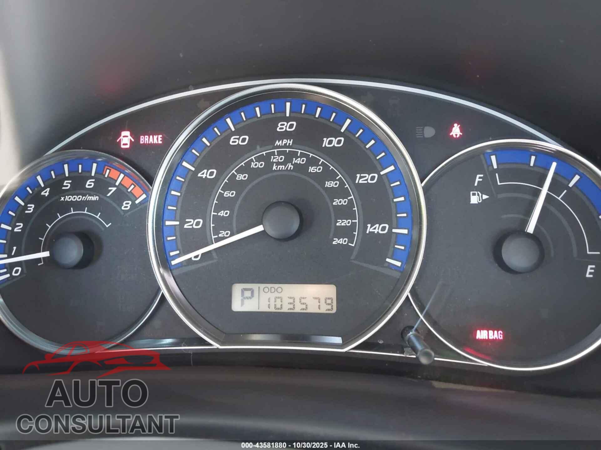 SUBARU FORESTER 2013 - JF2SHAEC2DH404646