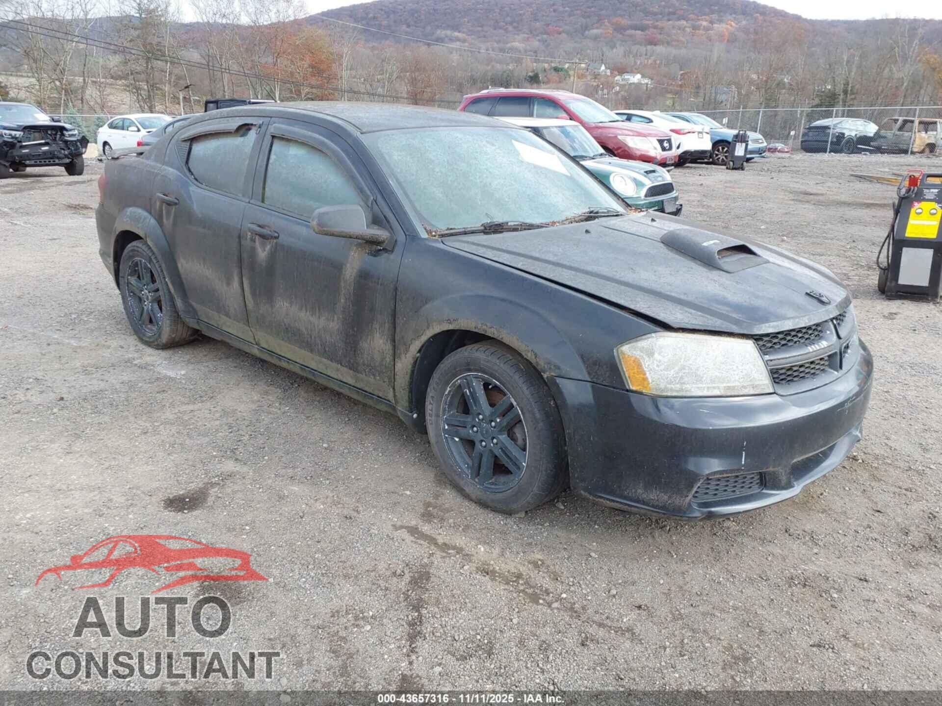DODGE AVENGER 2013 - 1C3CDZAG8DN581620