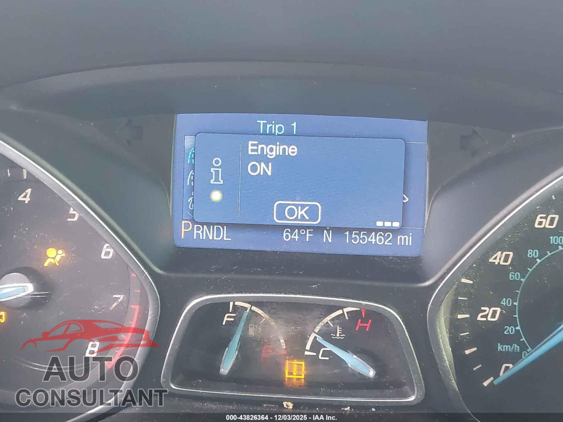 FORD FOCUS 2013 - 1FADP3F2XDL301862