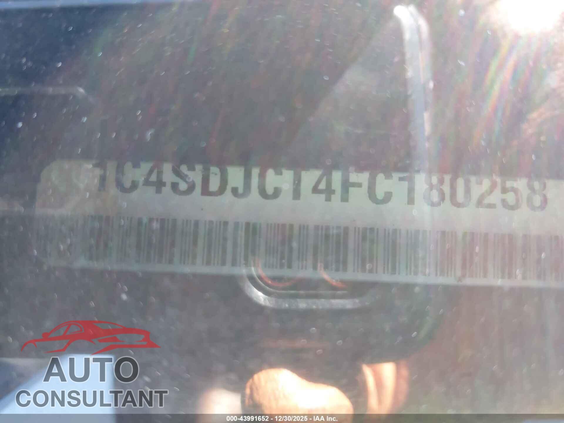 DODGE DURANGO 2015 - 1C4SDJCT4FC180258
