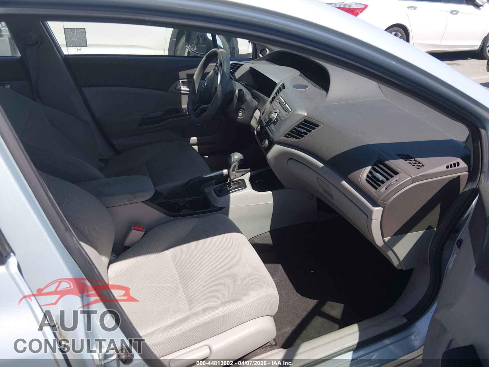 HONDA CIVIC 2012 - 19XFB2F87CE302202