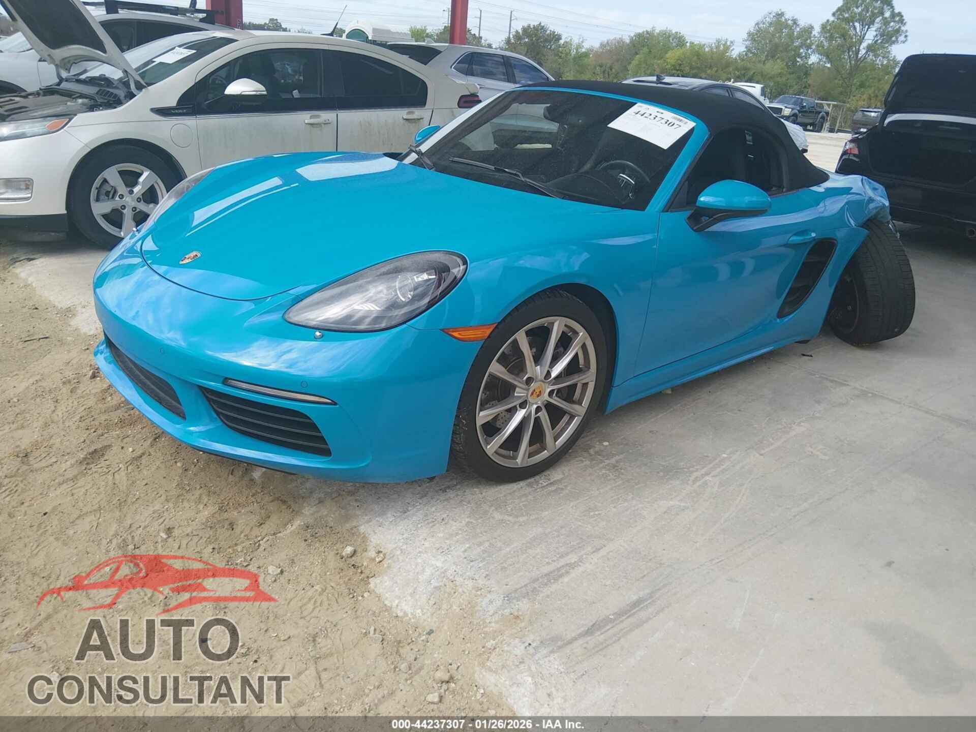 PORSCHE 718 BOXSTER 2017 - WP0CA2A83HS221005