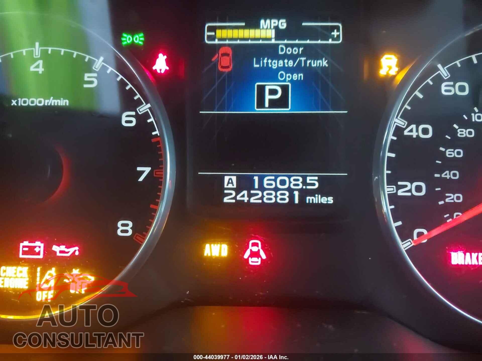 SUBARU OUTBACK 2013 - 4S4BRDPC6D2233196