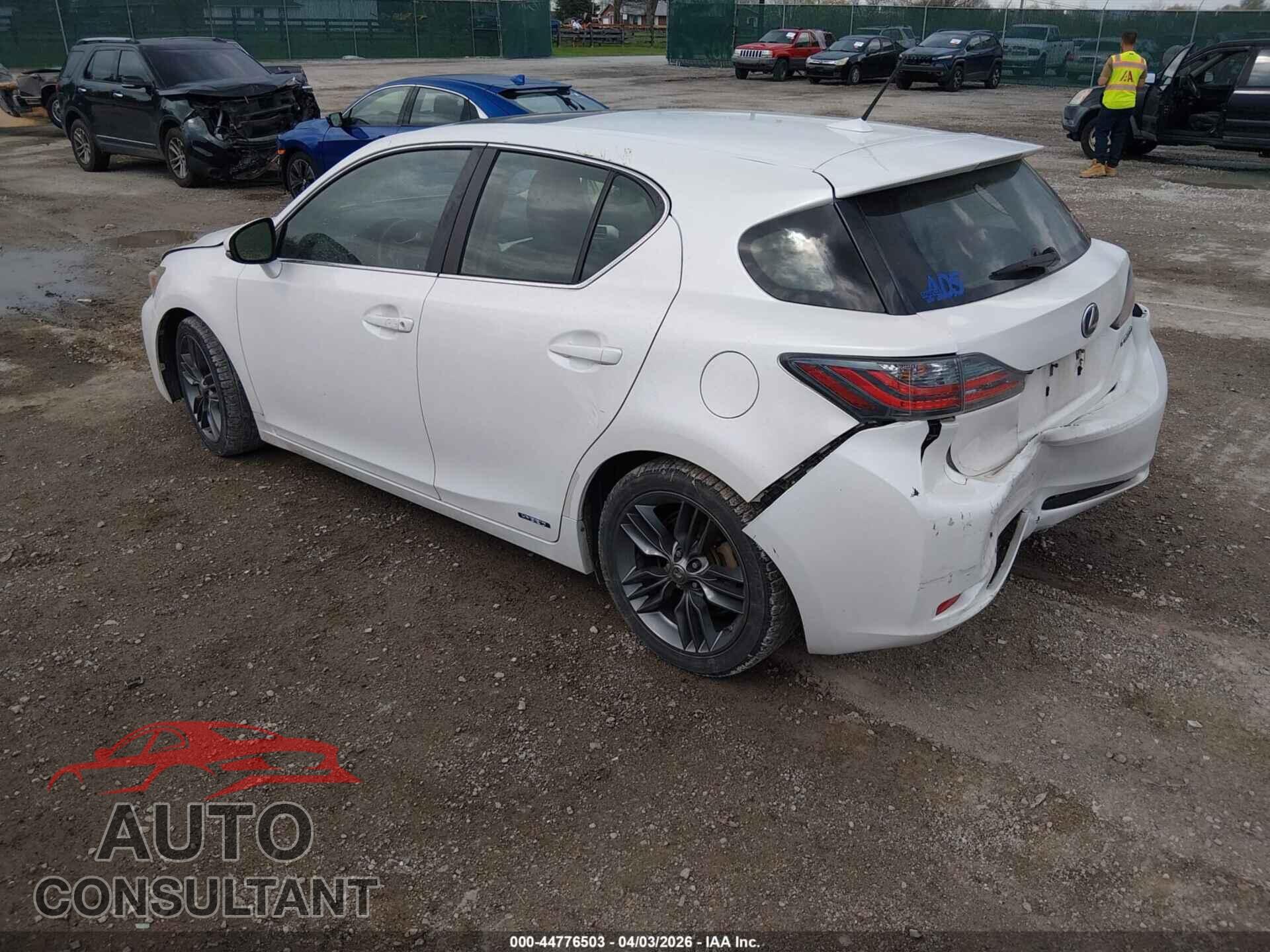 LEXUS CT 200H 2012 - JTHKD5BH9C2068348