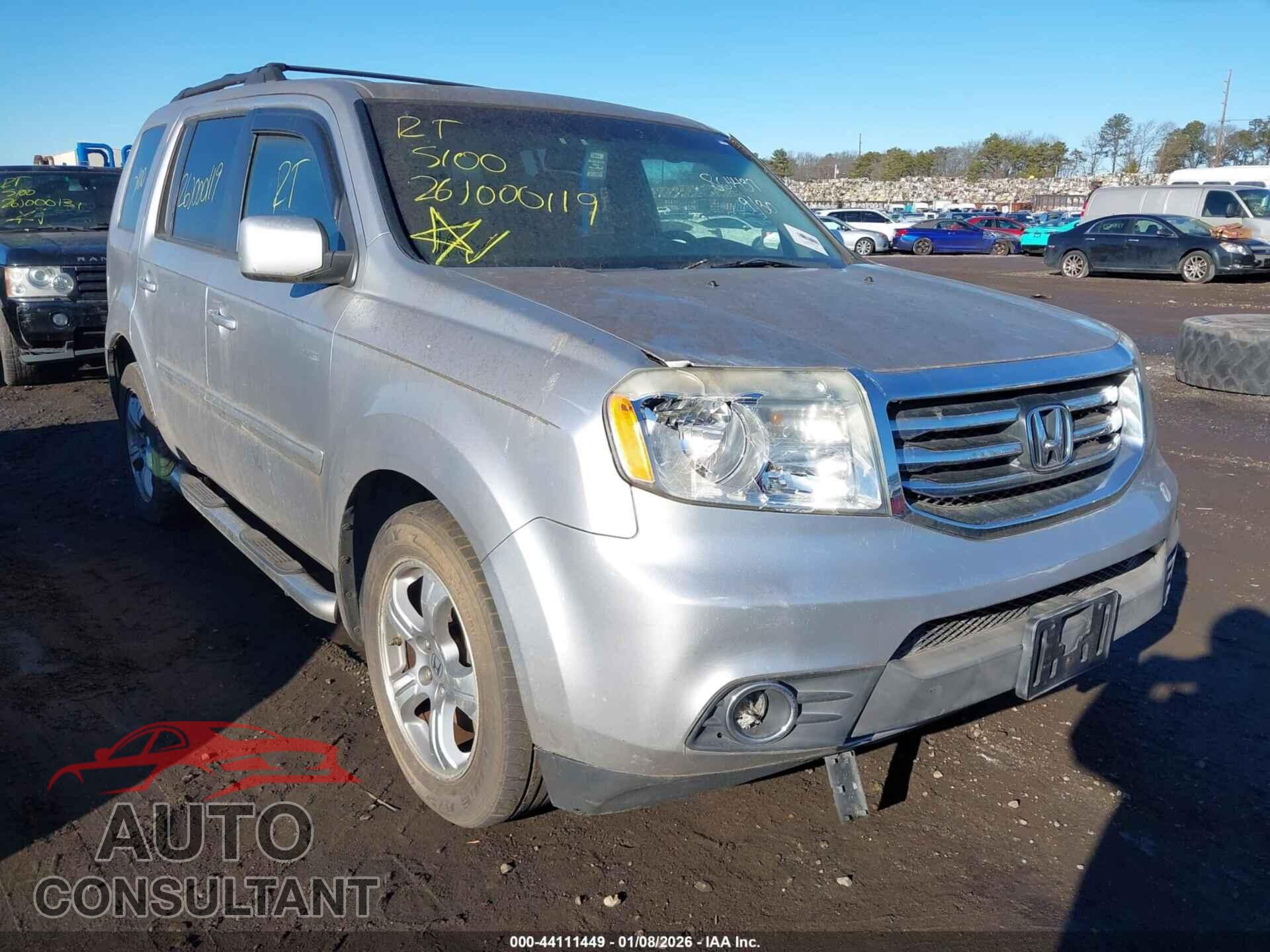 HONDA PILOT 2012 - 5FNYF4H55CB044347