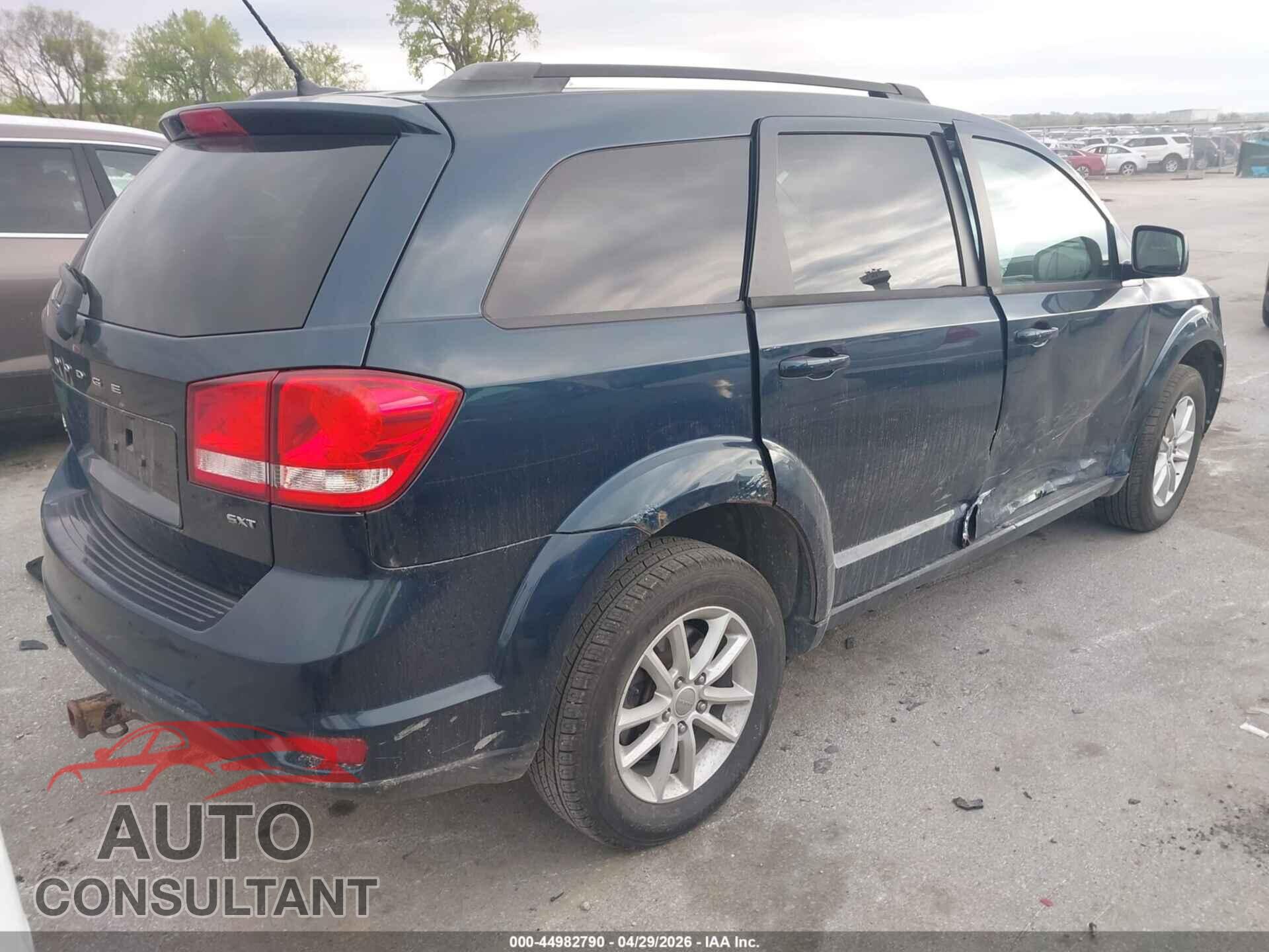 DODGE JOURNEY 2013 - 3C4PDCBG4DT689371