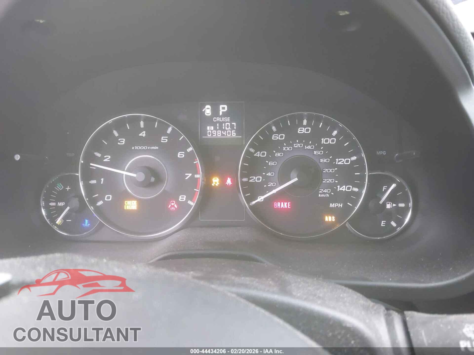 SUBARU OUTBACK 2011 - 4S4BRBLC8B3412972