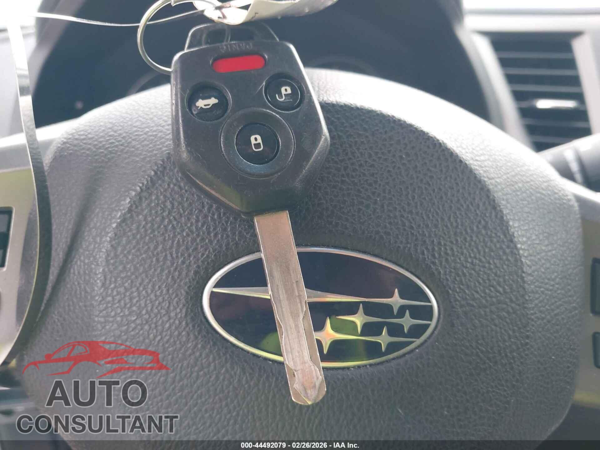 SUBARU OUTBACK 2012 - 4S4BRBCC2C3290675