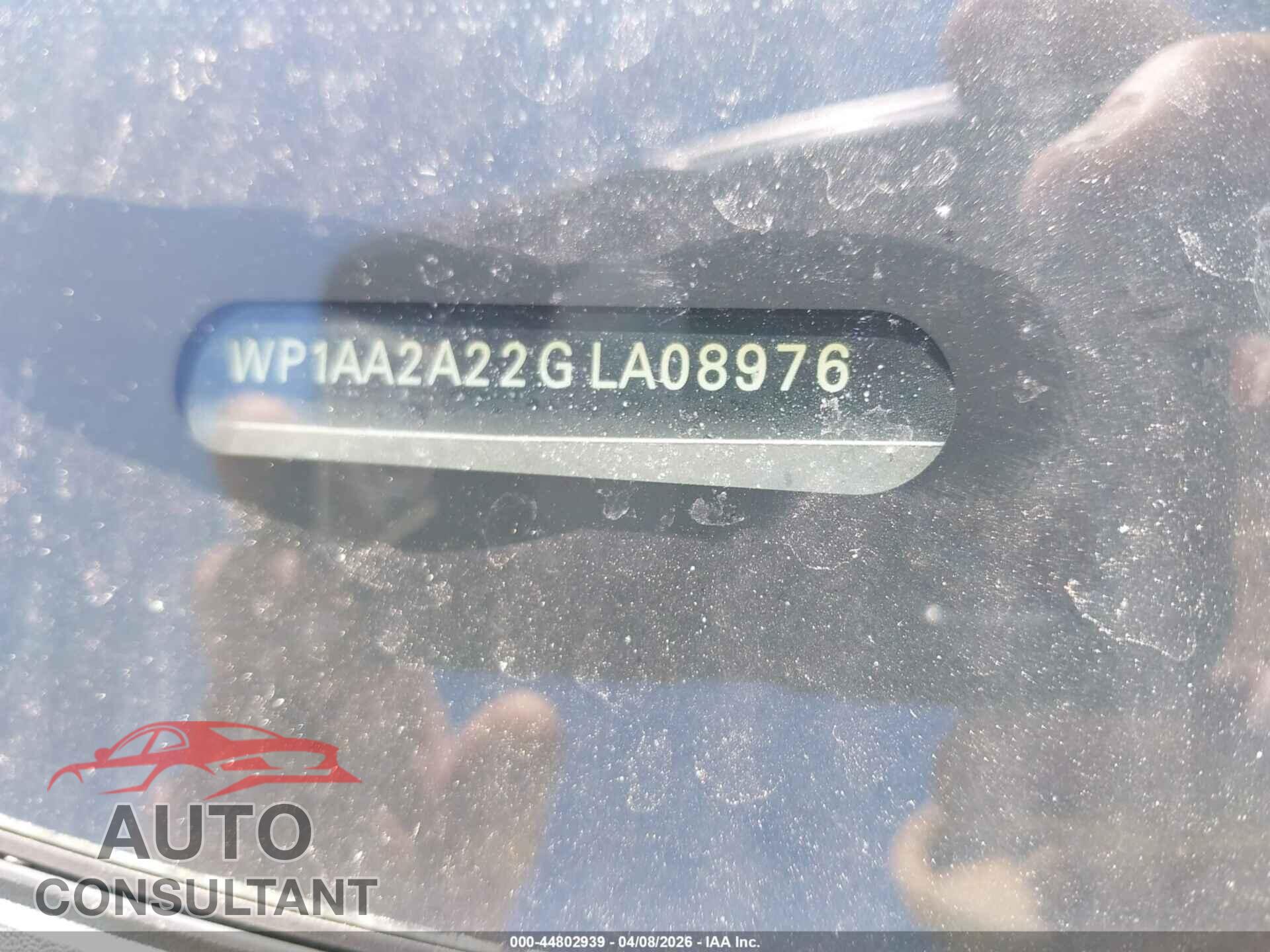 PORSCHE CAYENNE 2016 - WP1AA2A22GLA08976