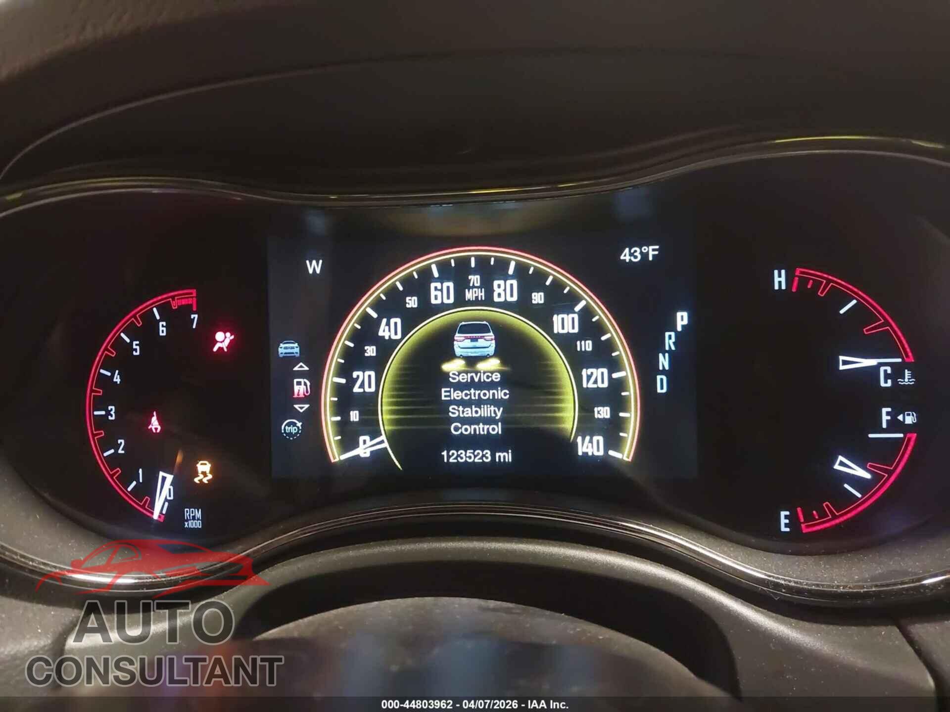 DODGE DURANGO 2020 - 1C4RDJDGXLC324259